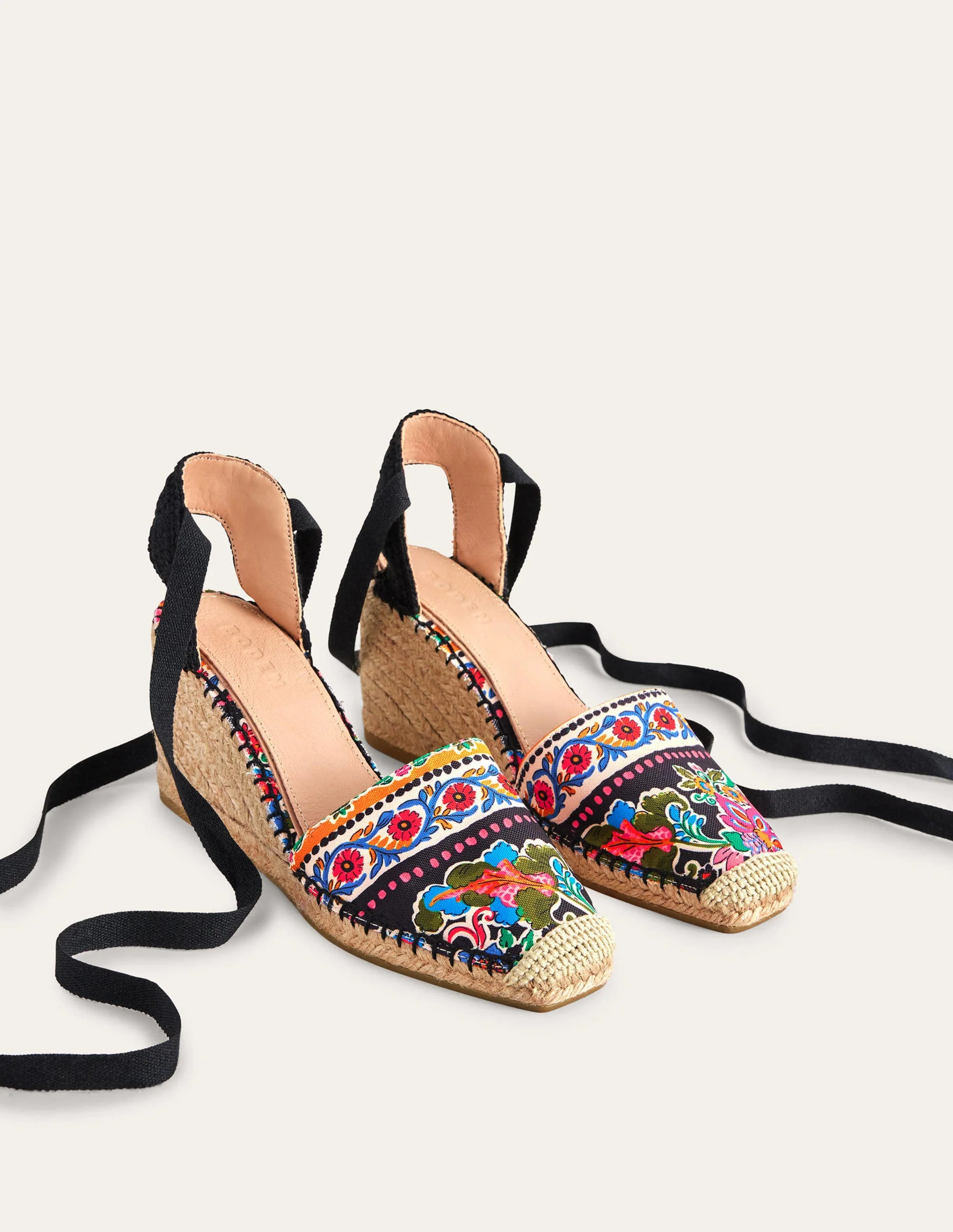 Esme Espadrille Wedges-Carnation Bloom - Image 2