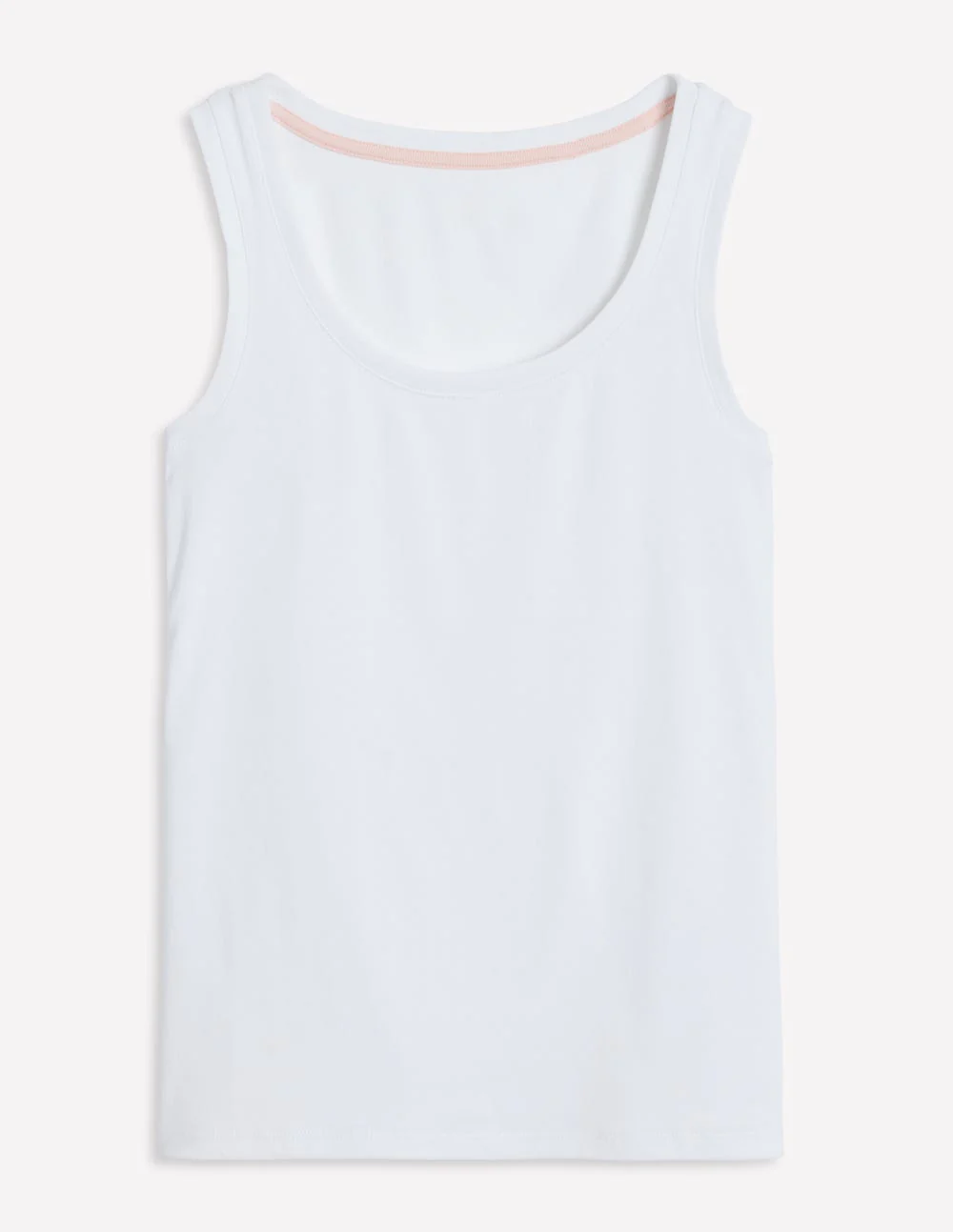 Essential Scoop-Neck Vest-White - Image 6