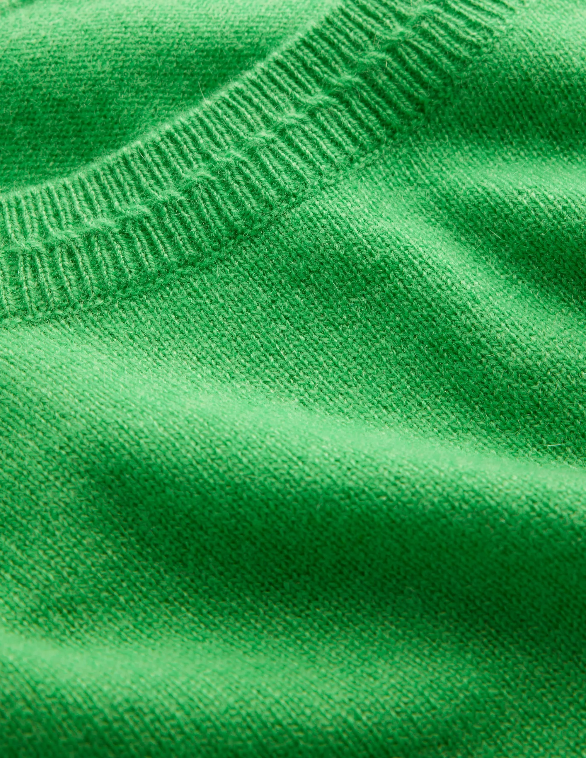 Eva Cashmere Crew Neck Jumper-Bright Green - Image 6