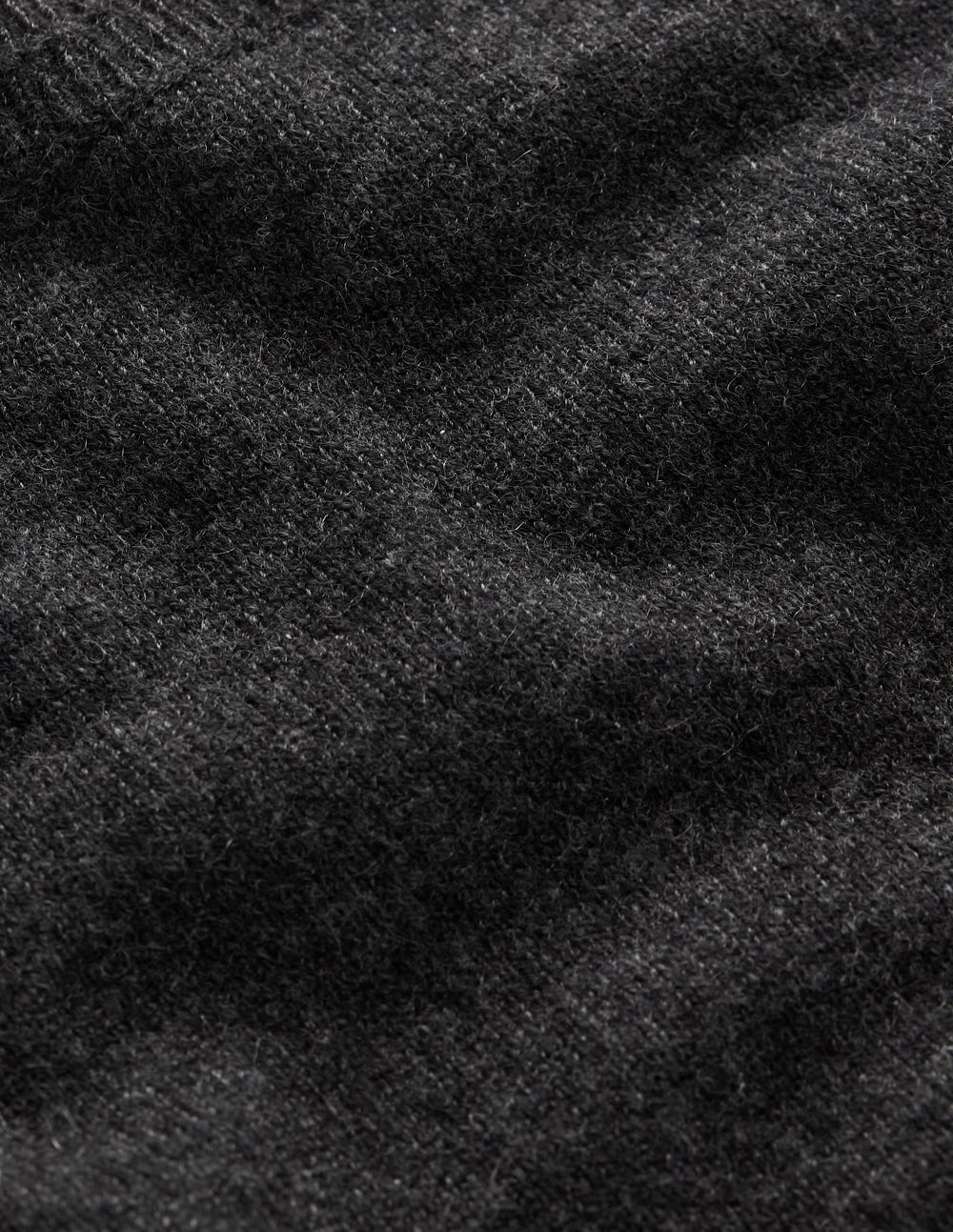 Eva Cashmere Crew Neck Jumper-Charcoal Melange - Image 6