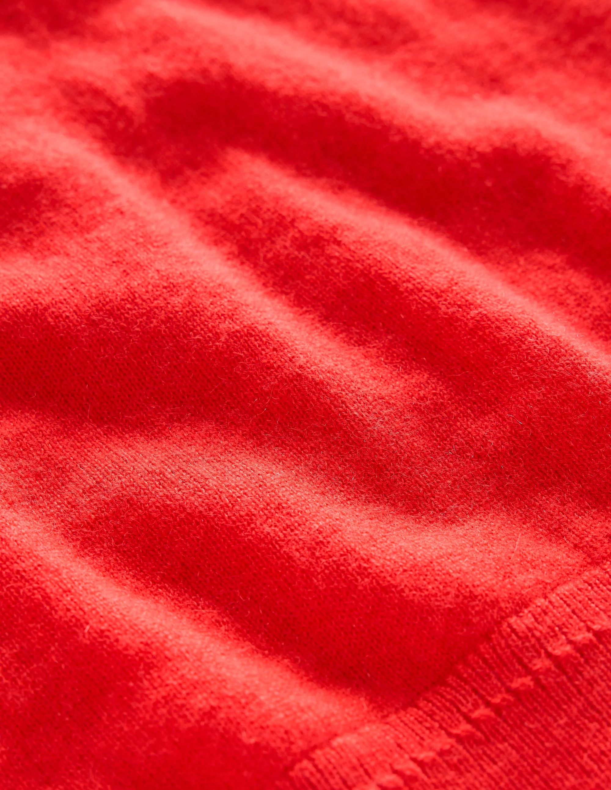 Eva Cashmere Crew Neck Jumper-Strawberry Tart Red - Image 6