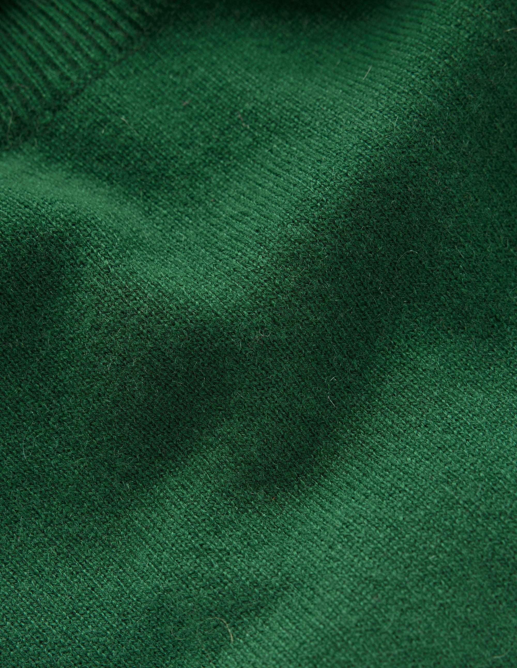 Eva Cashmere Roll Neck Jumper-Pine Green - Image 6