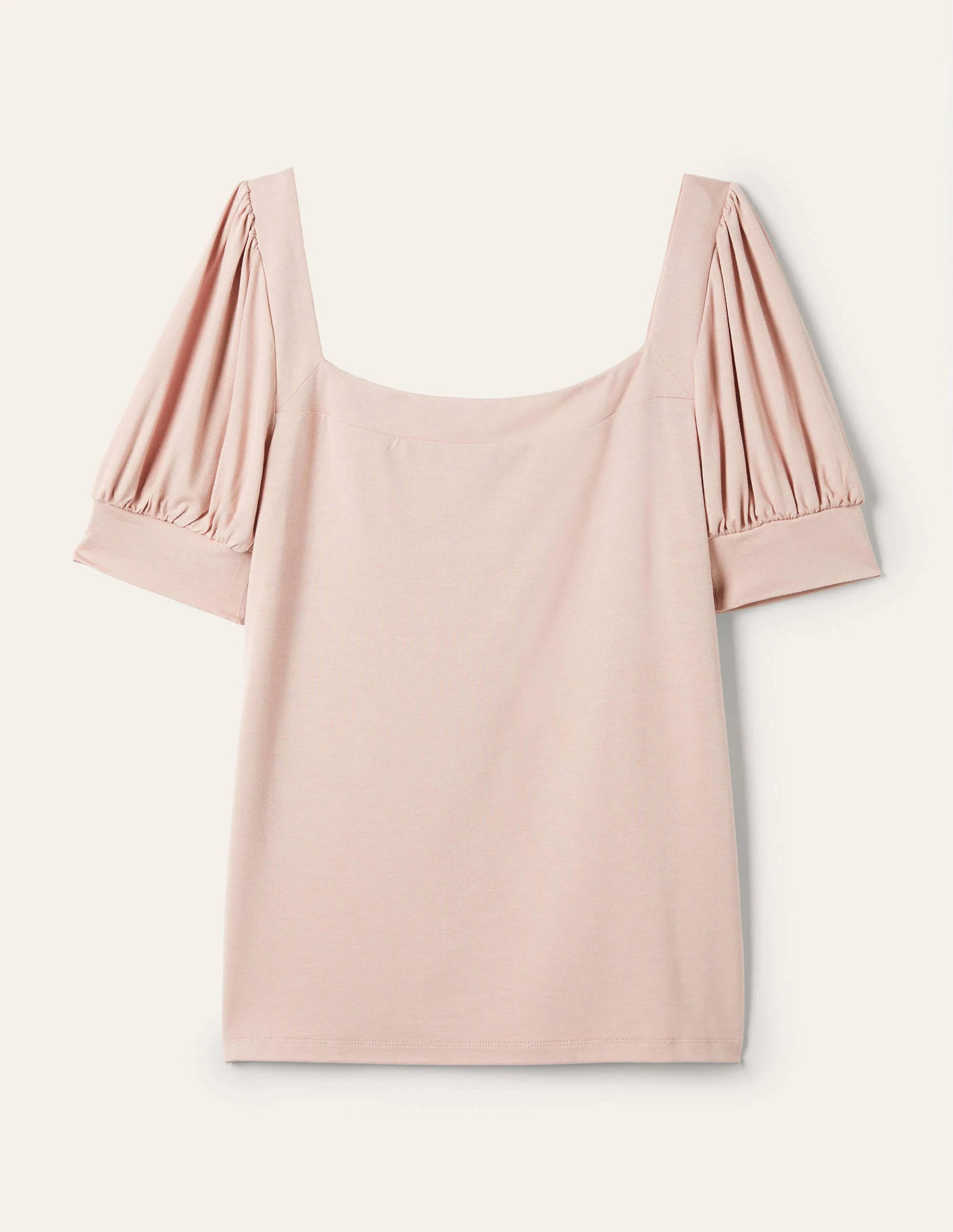 Eva Square Neck Jersey Top-Milkshake - Image 5