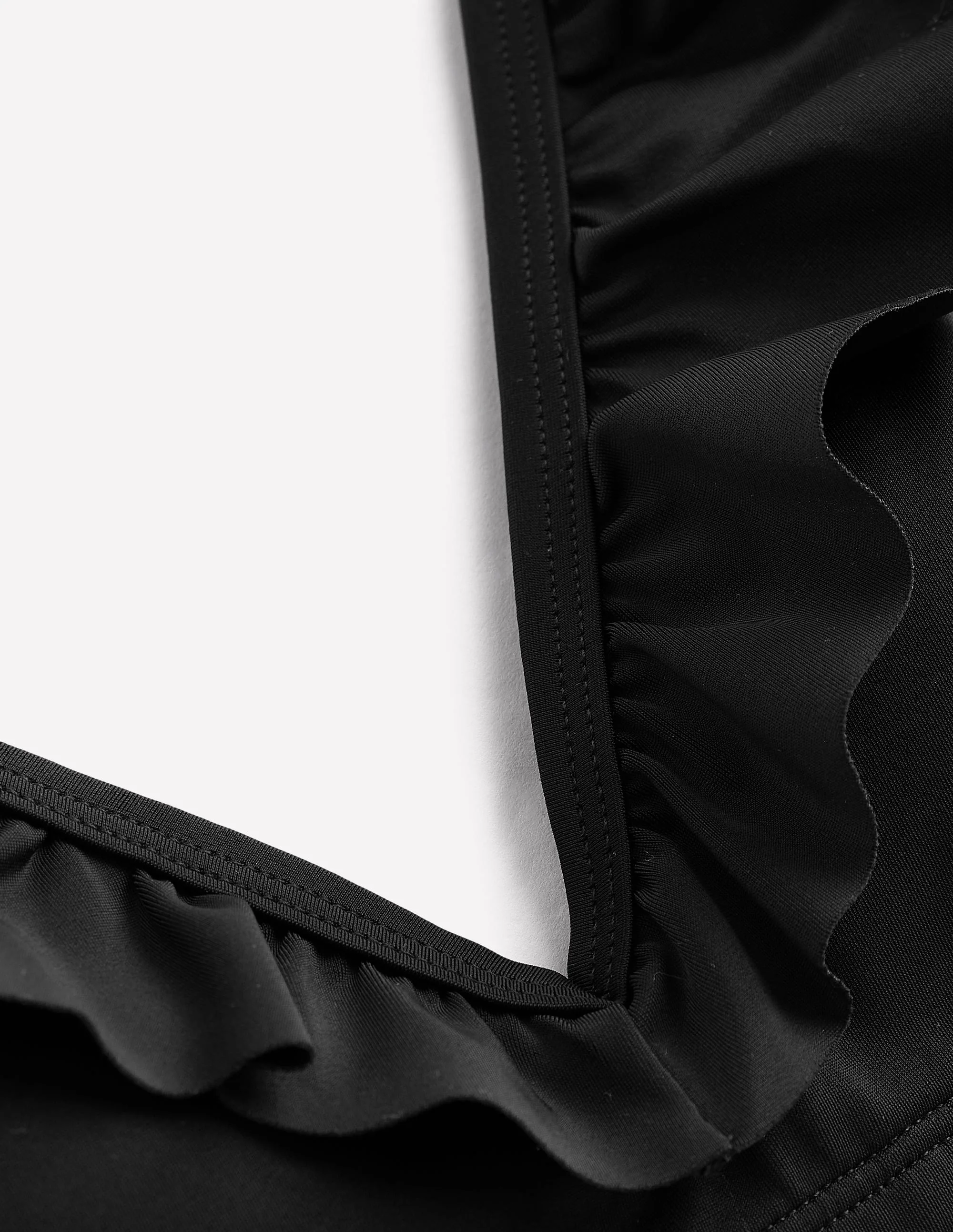 Evia Ruffle Bikini Top-Black - Image 6