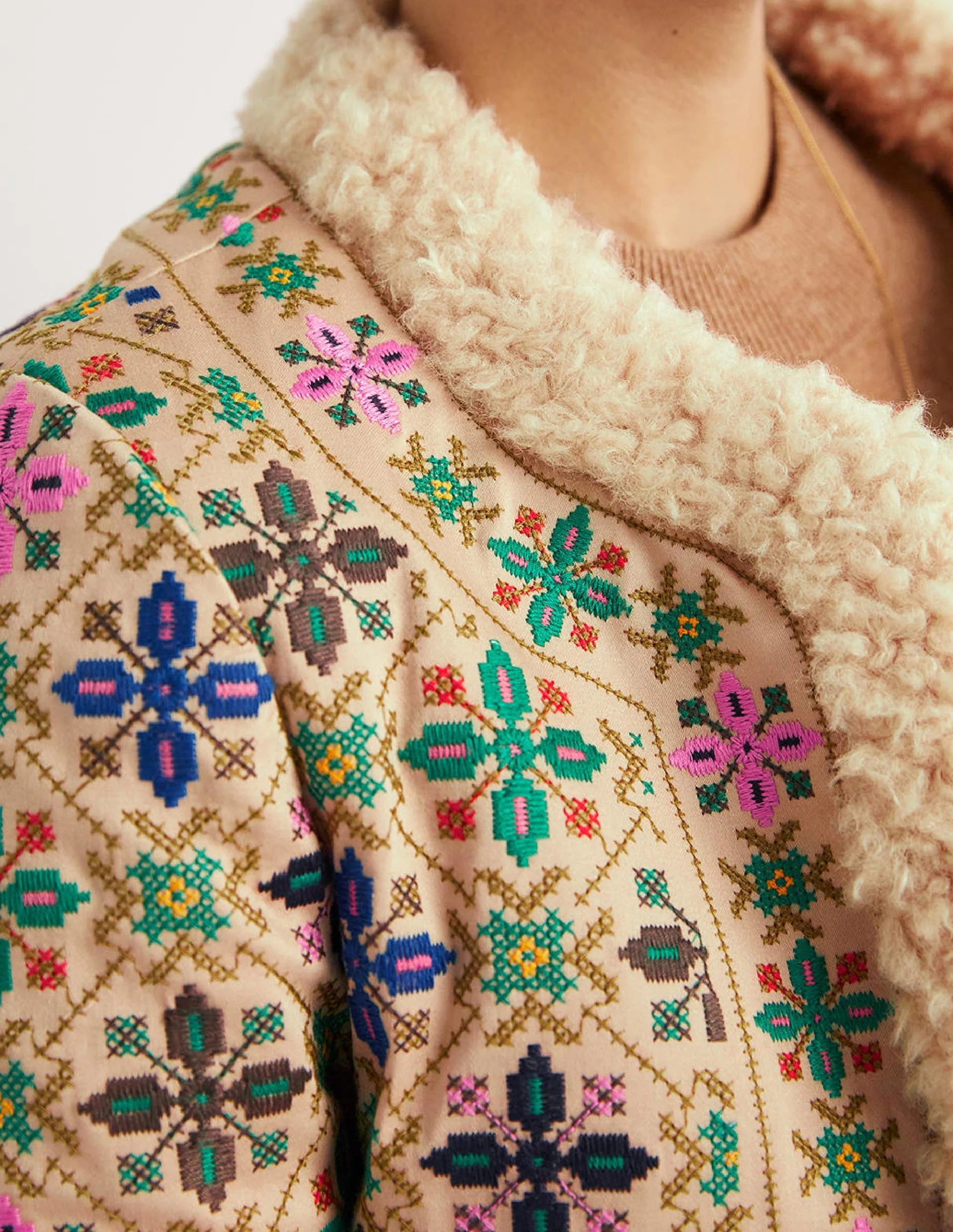 Faux Shearling Jacket-Rope - Image 2