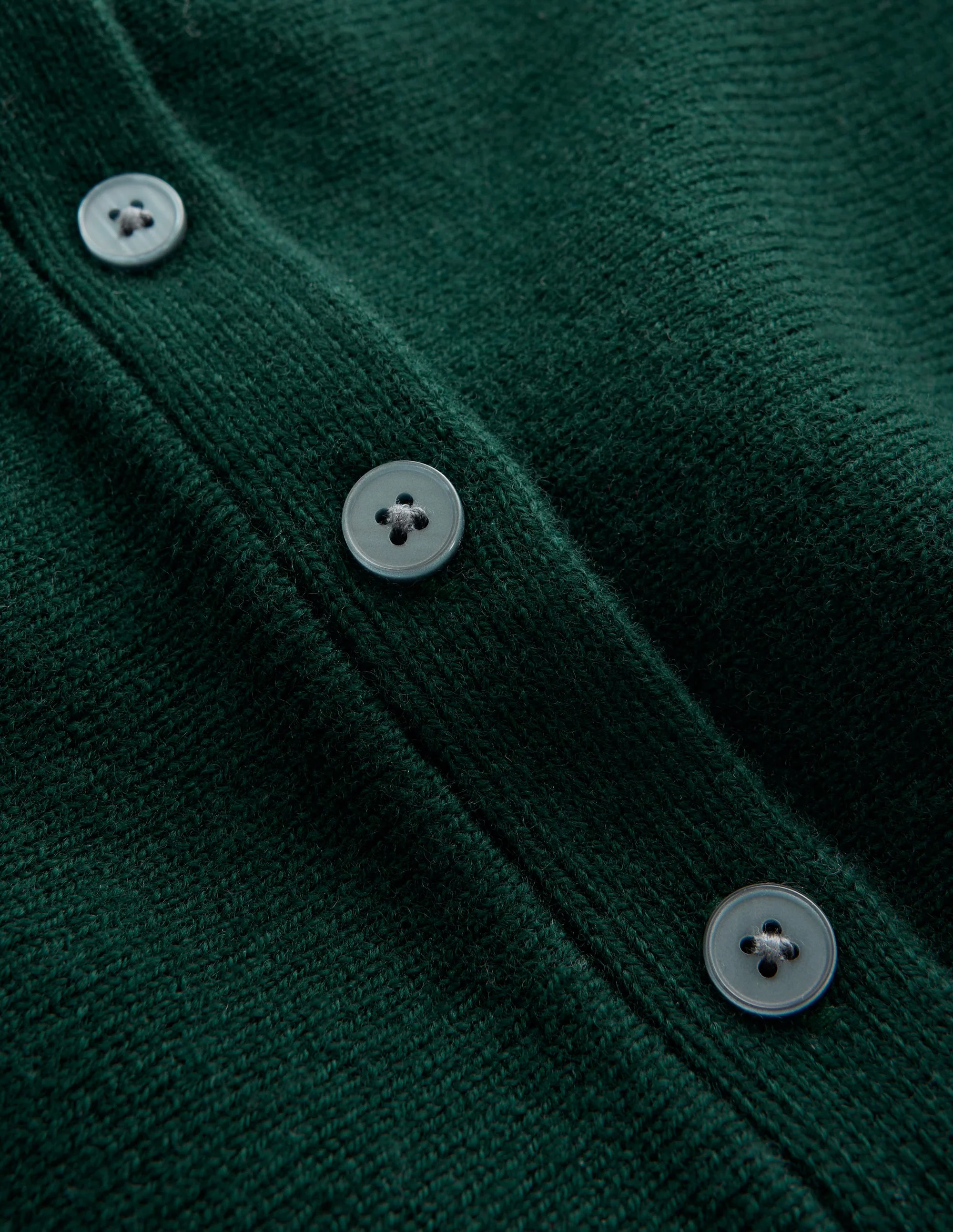 Fitted Wool Peplum Cardigan-Sea moss - Image 6