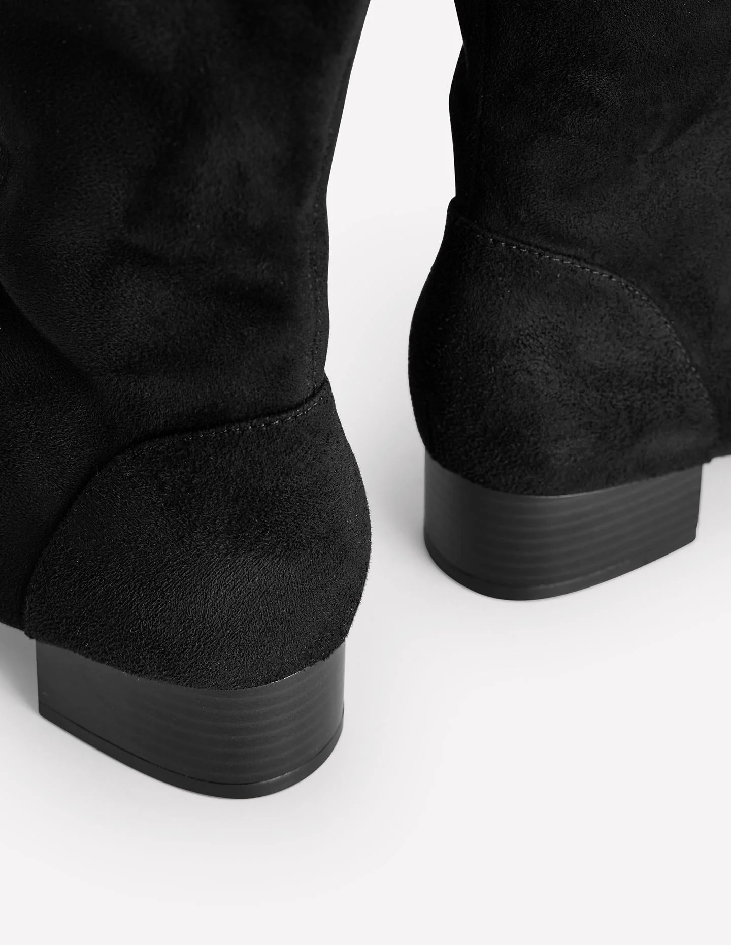 Flat Stretch Knee Boots-Black - Image 4