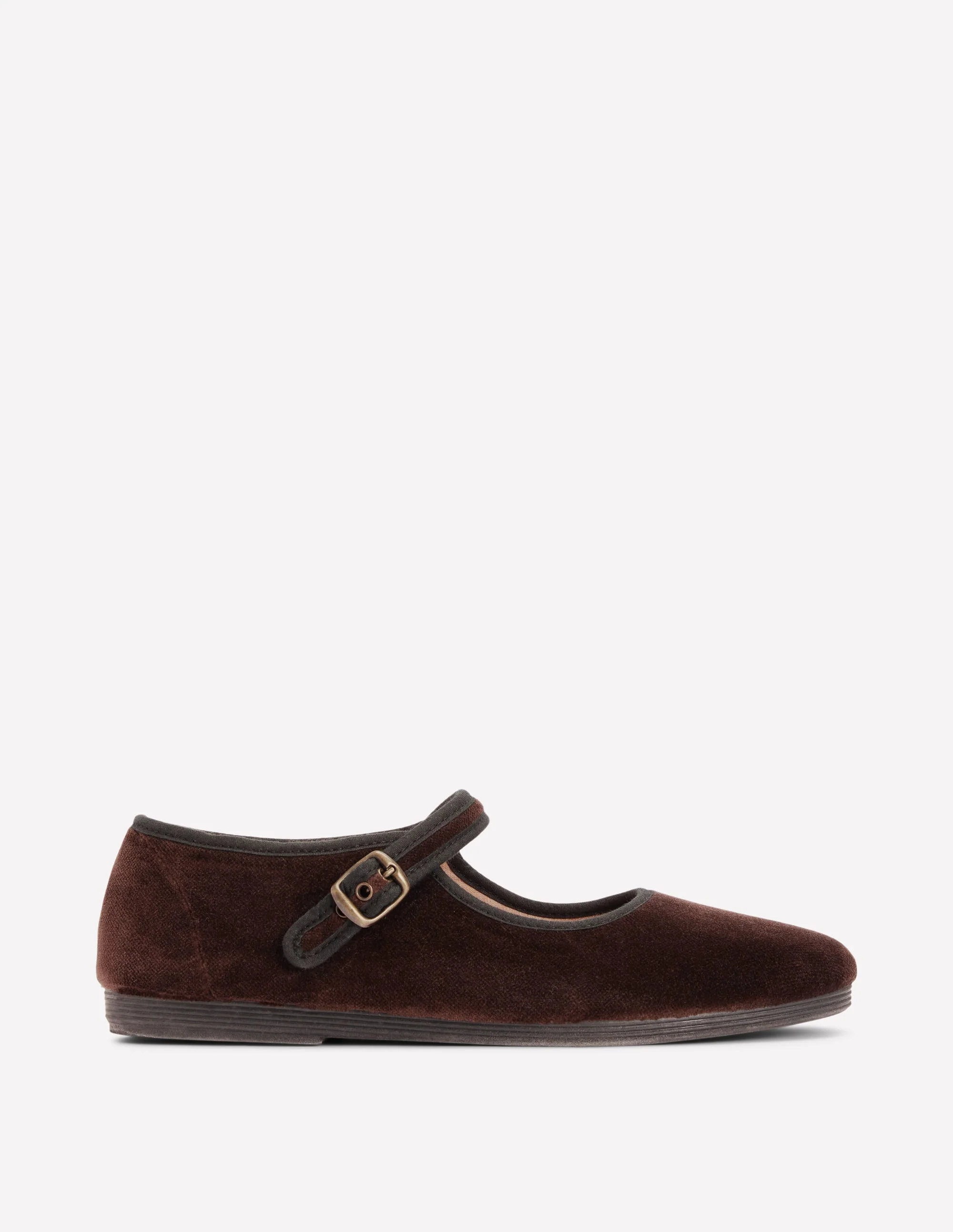 Flexi Mary Jane-Chocolate Velvet