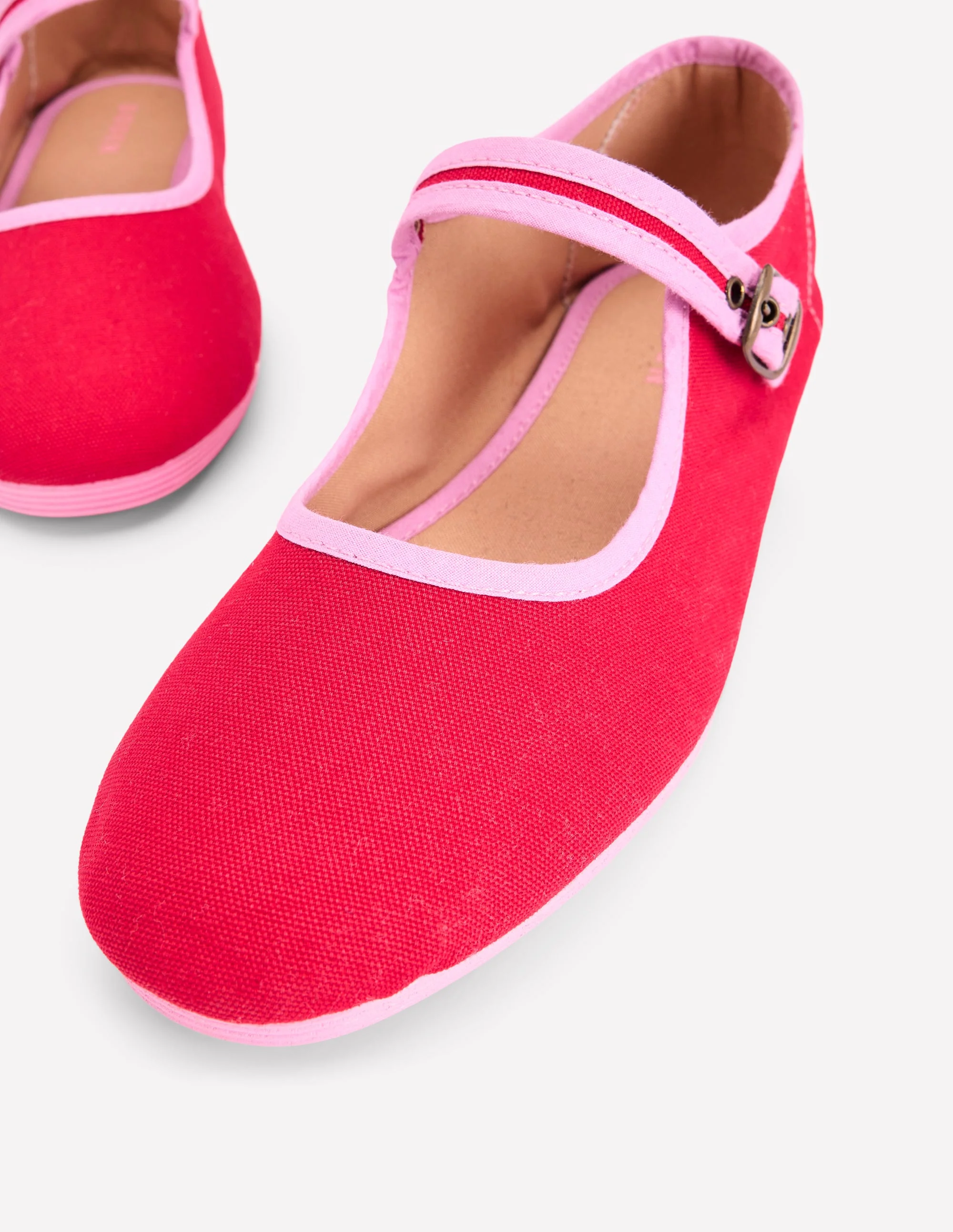 Flexi Mary Jane-Post Box Red/ Soft Pink - Image 4