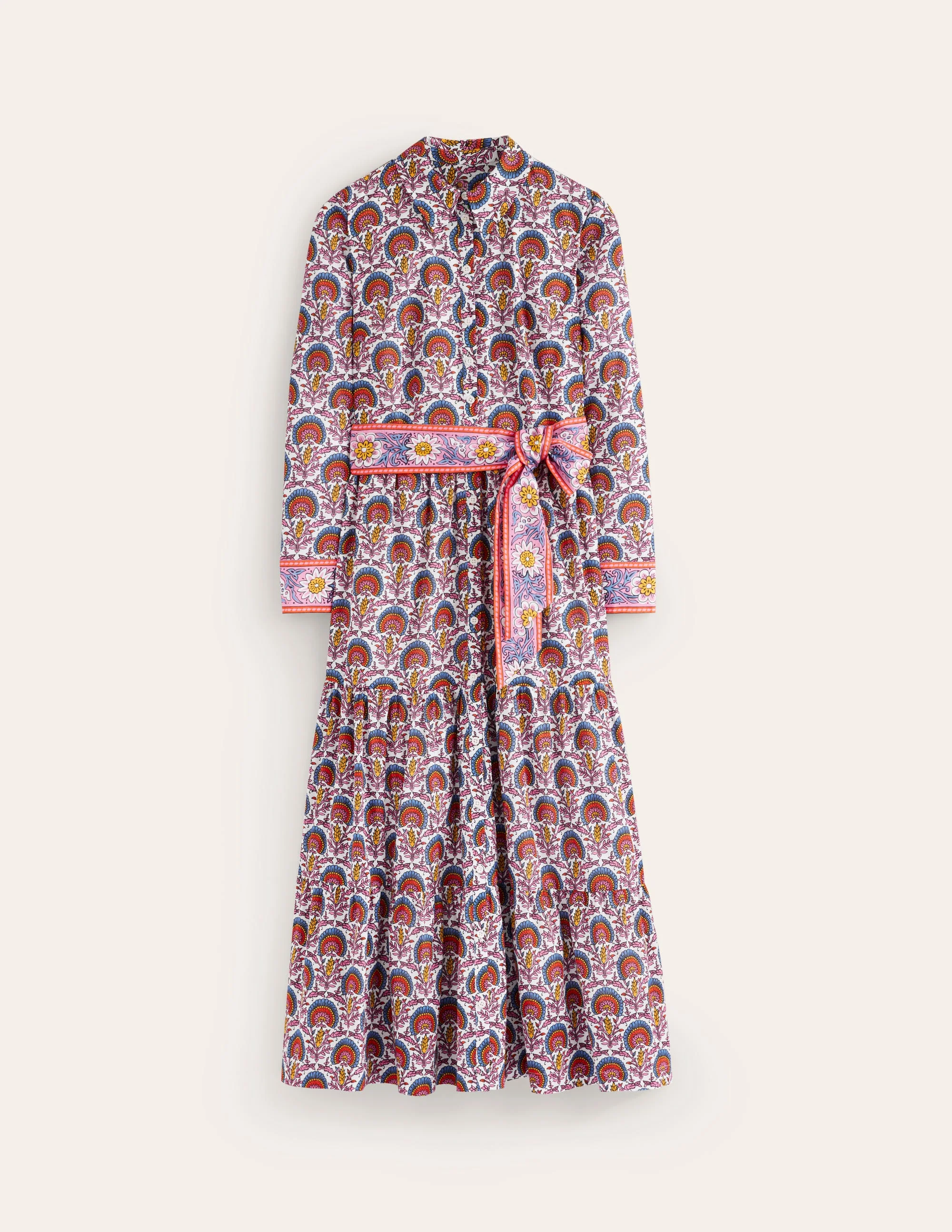 Flo Cotton Midi Shirt Dress-Passion Bud - Image 5