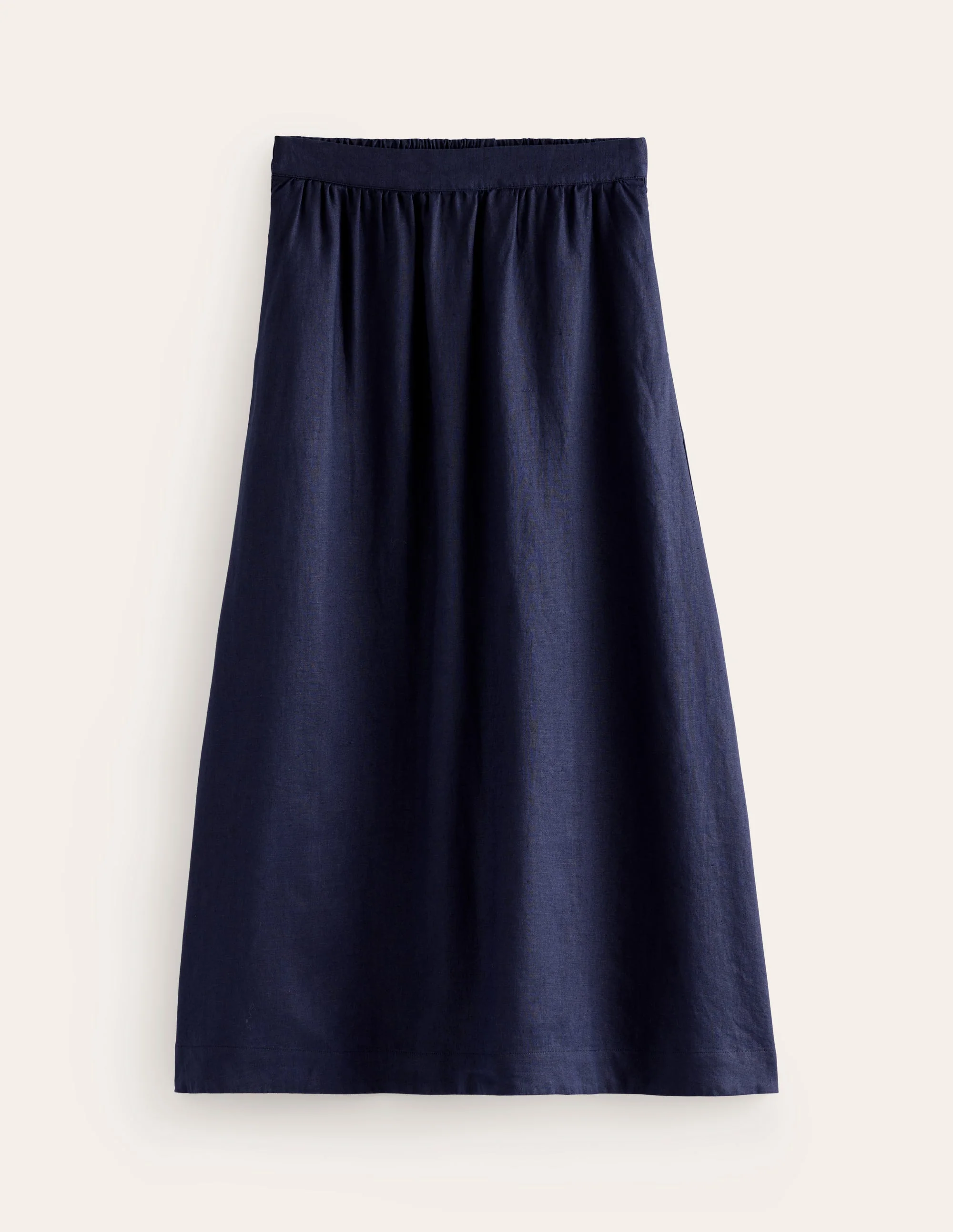 Florence Linen Skirt-Navy - Image 5