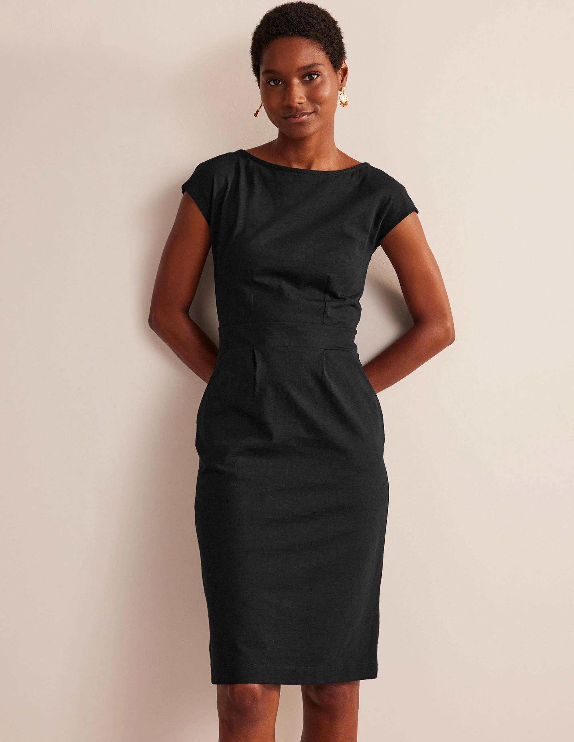 Florrie Jersey Dress-Black
