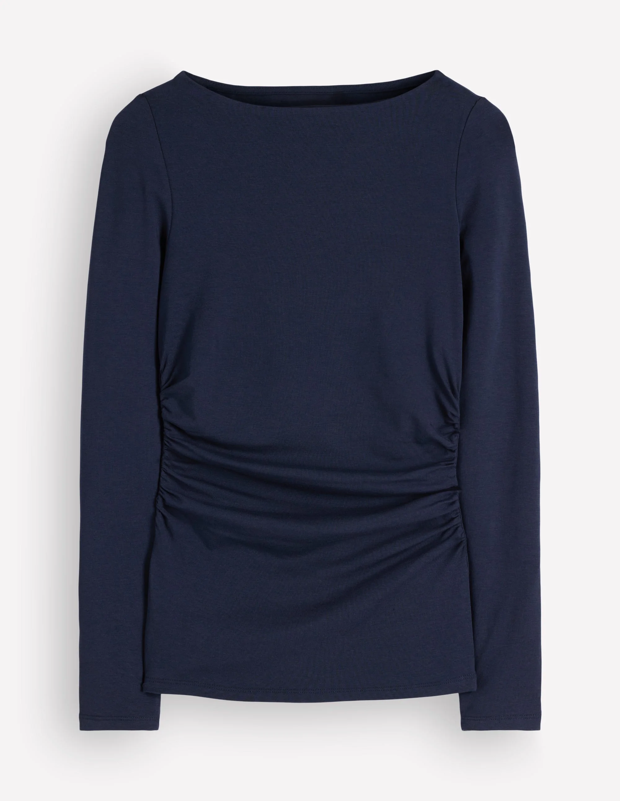 Gathered Detail Long sleeve-Navy - Image 7