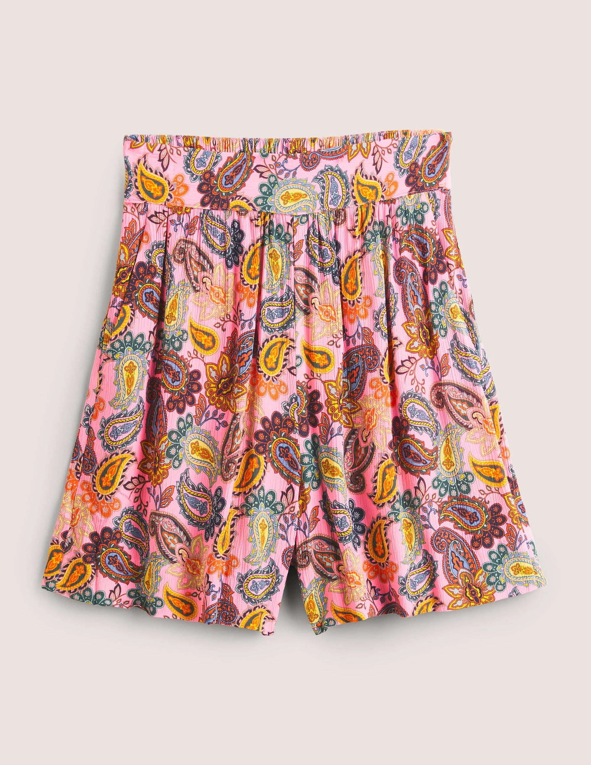 Grace Crinkle Shorts-Cherry Blossom, Paisley Charm - Image 5
