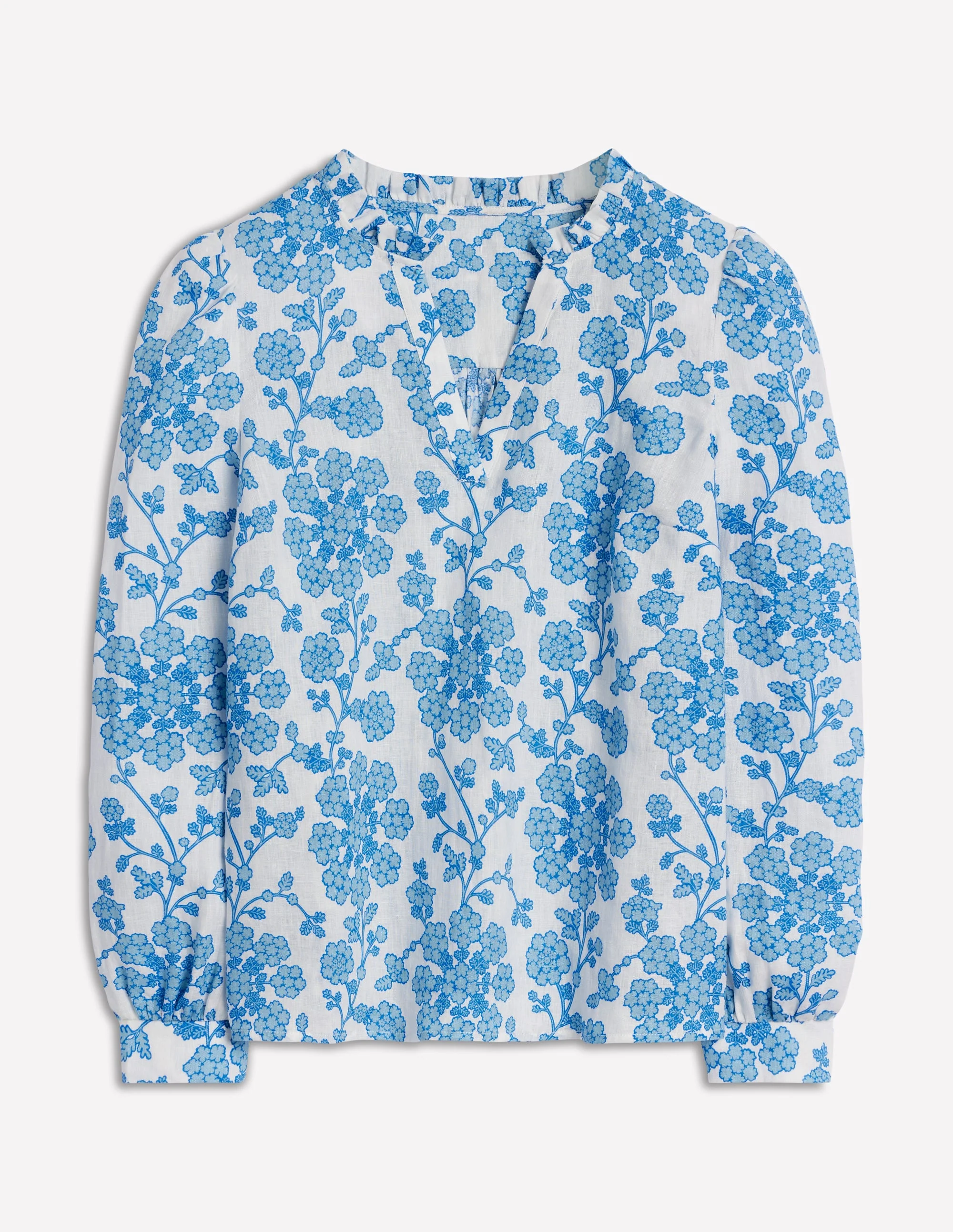 Grace Linen Top-Ivory, Trailling Yarrow - Image 6