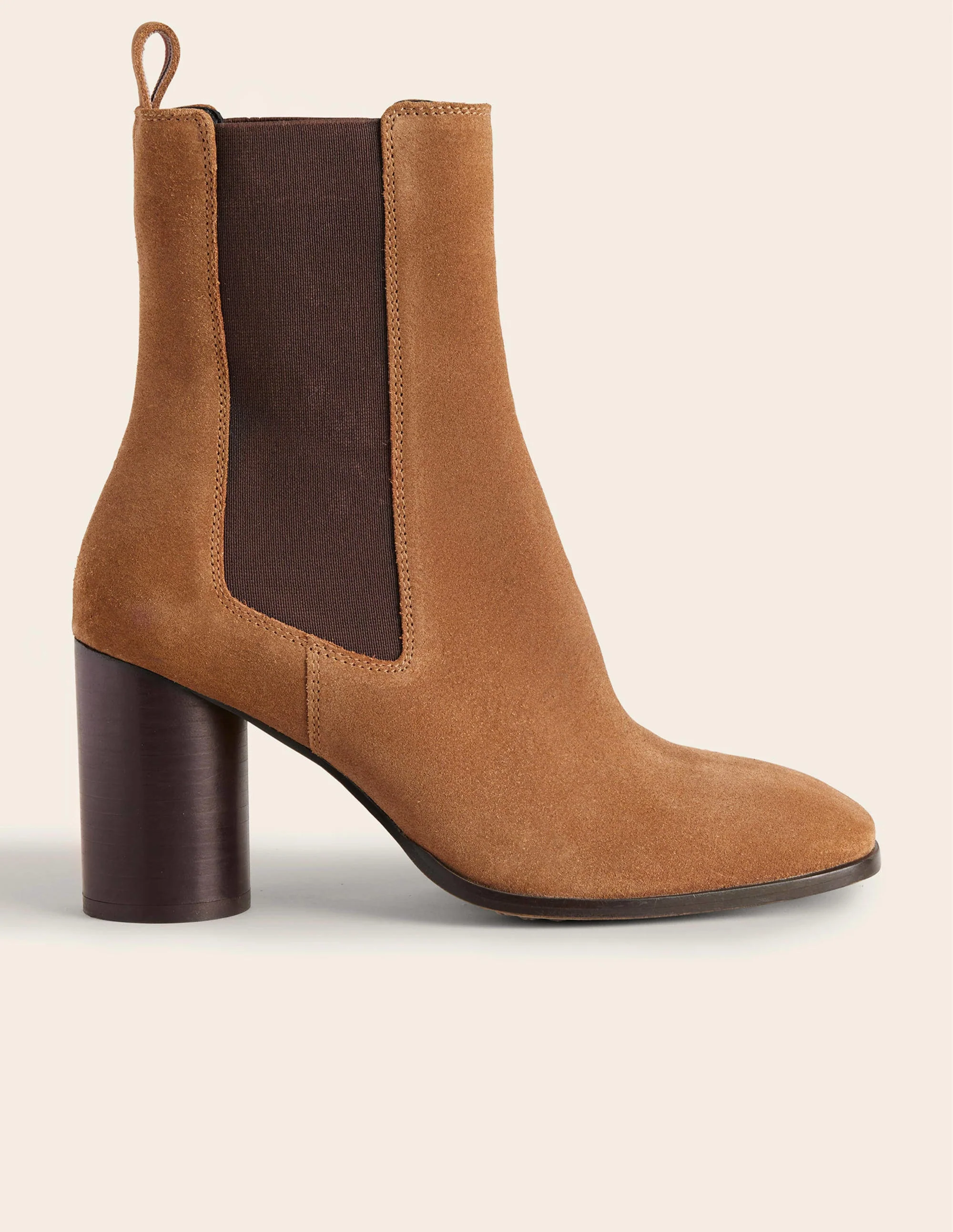 Heeled Chelsea Boots-Golden Brown - Image 2