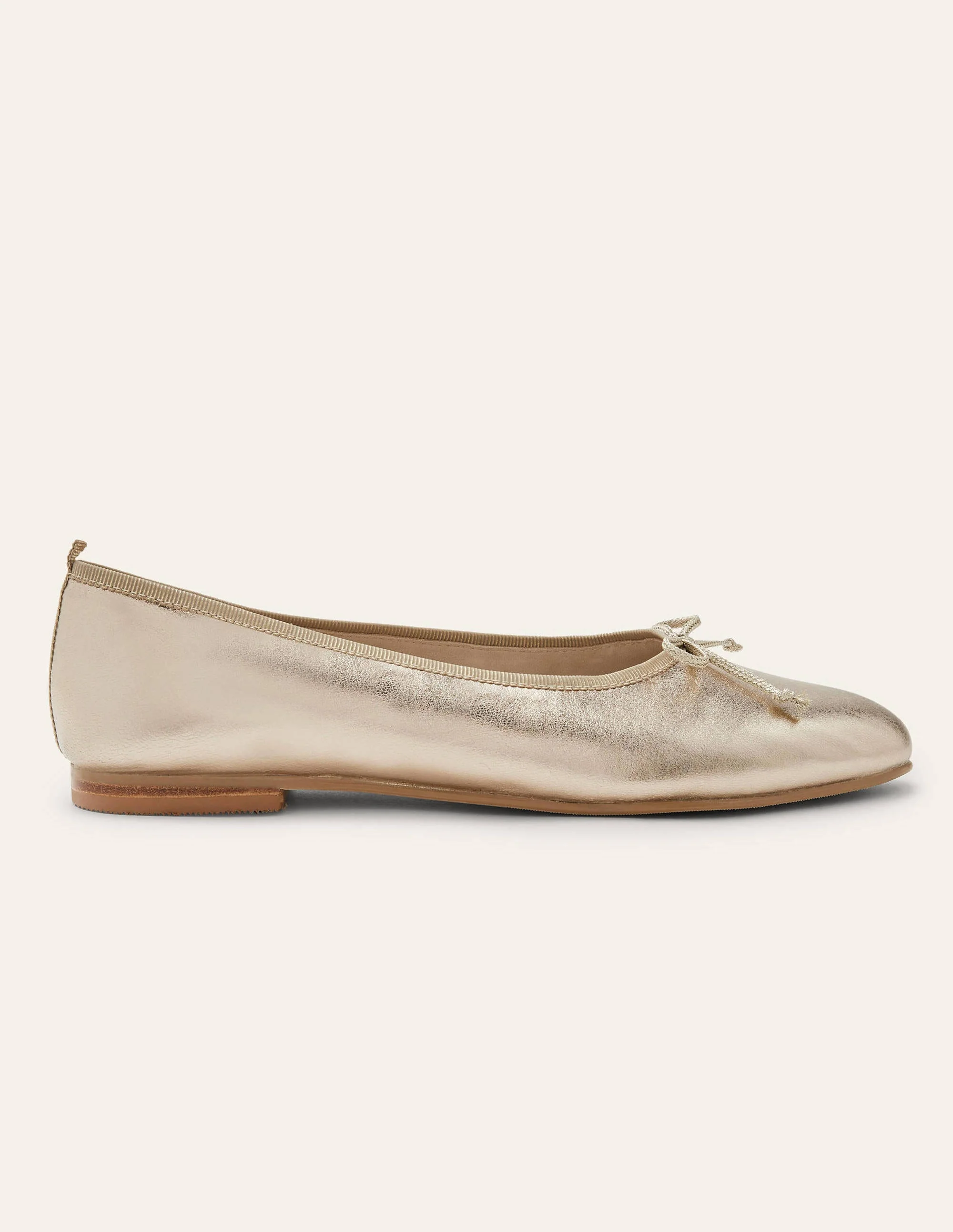 High Cut Ballerinas-Gold Metallic - Image 2