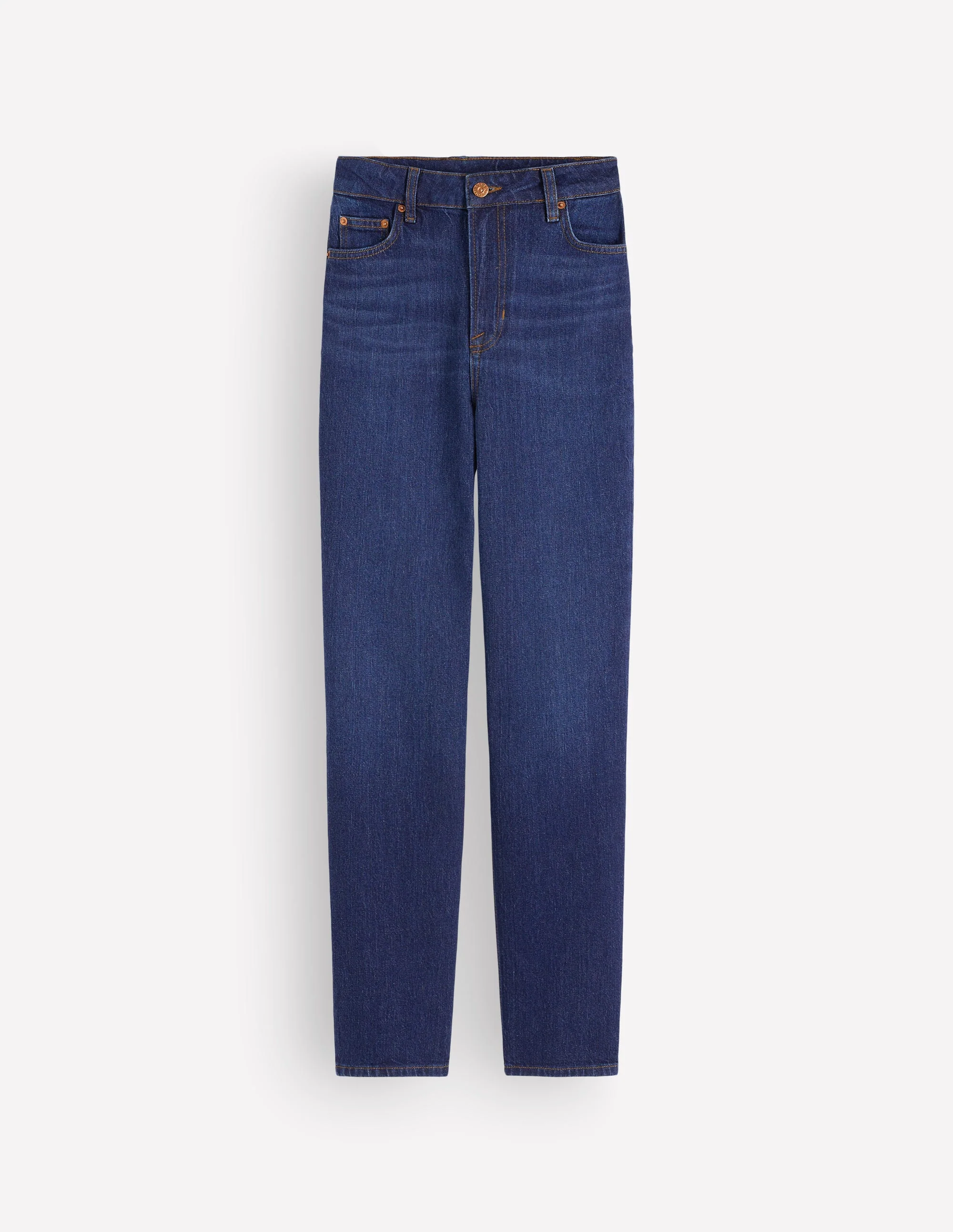 High Rise Straight Jeans-Indigo Rinse - Image 7