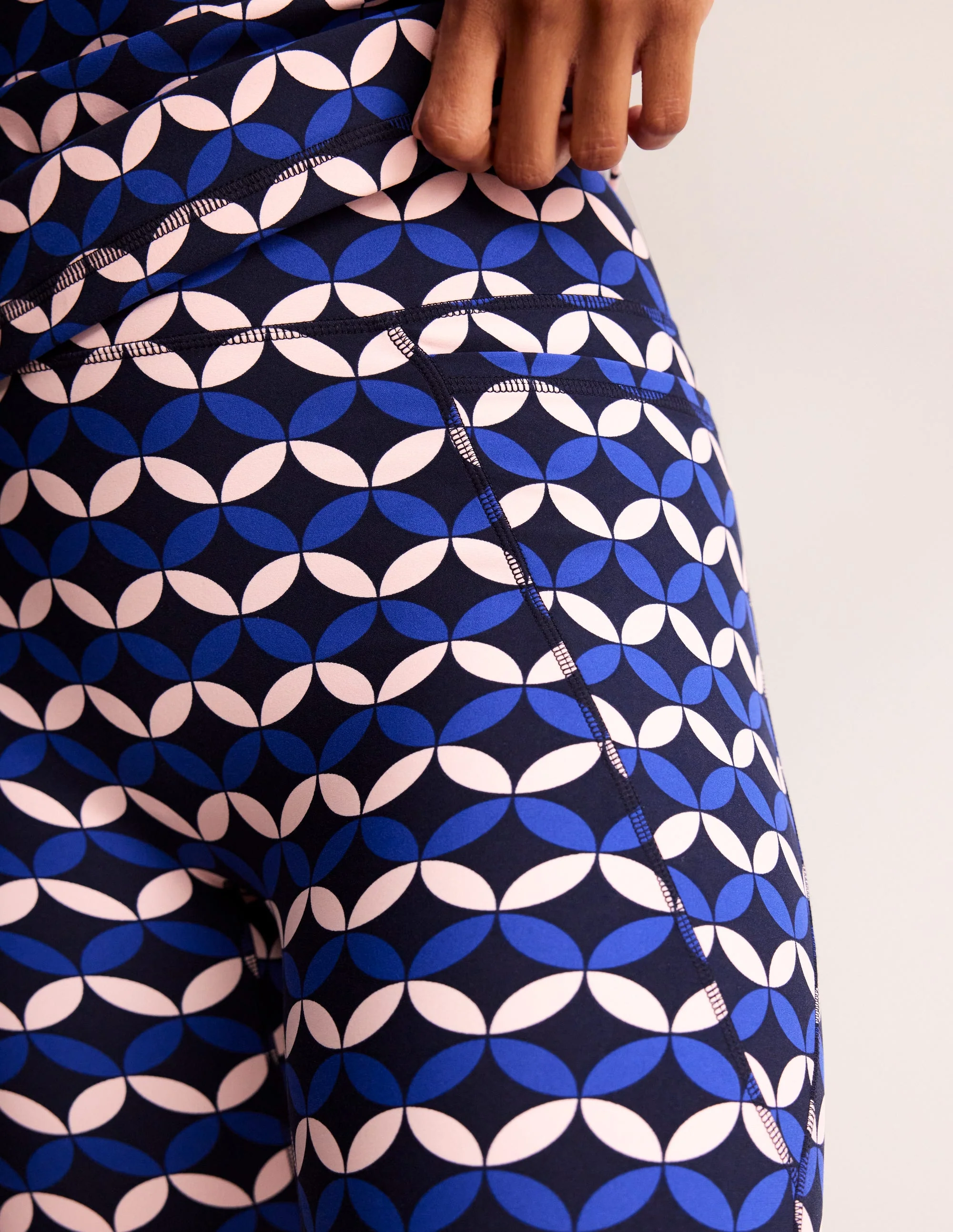 High Waist Pocket Leggings-Surf The Web, Diamond Terrace - Image 5