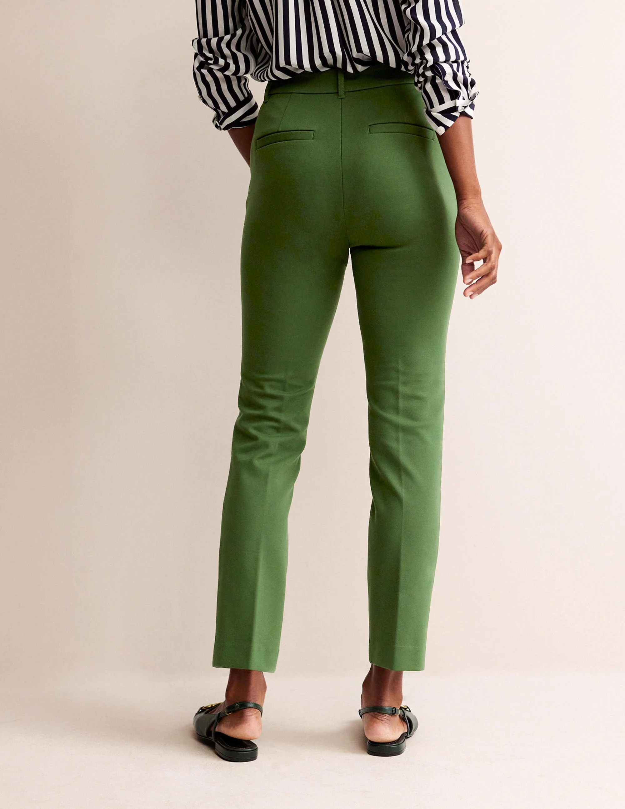 Highgate Ponte Trousers-Winter Green - Image 3