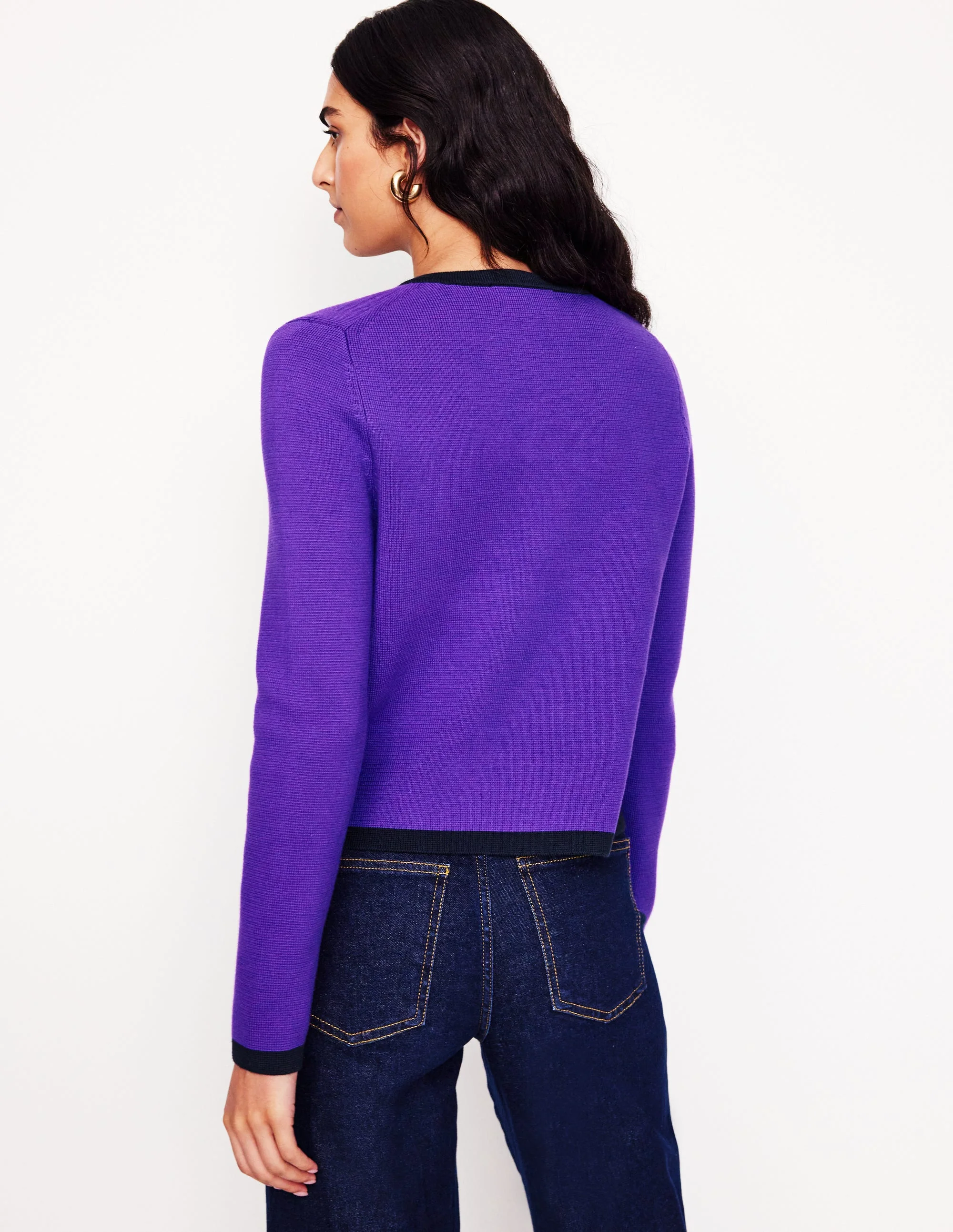 Holly Knitted Jacket-Ameythyst Purple - Image 3