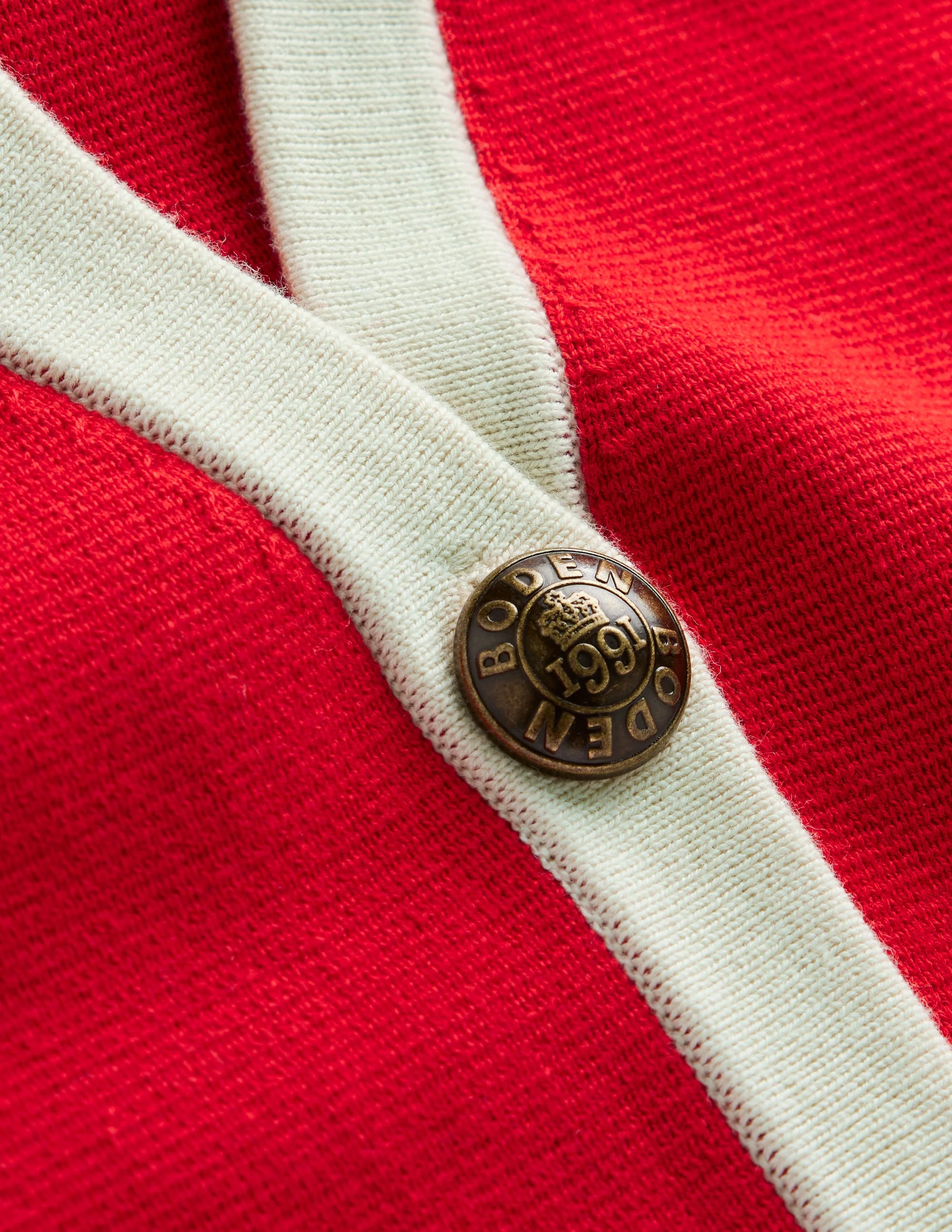 Holly Knitted Waistcoat-Poppy Red - Image 6