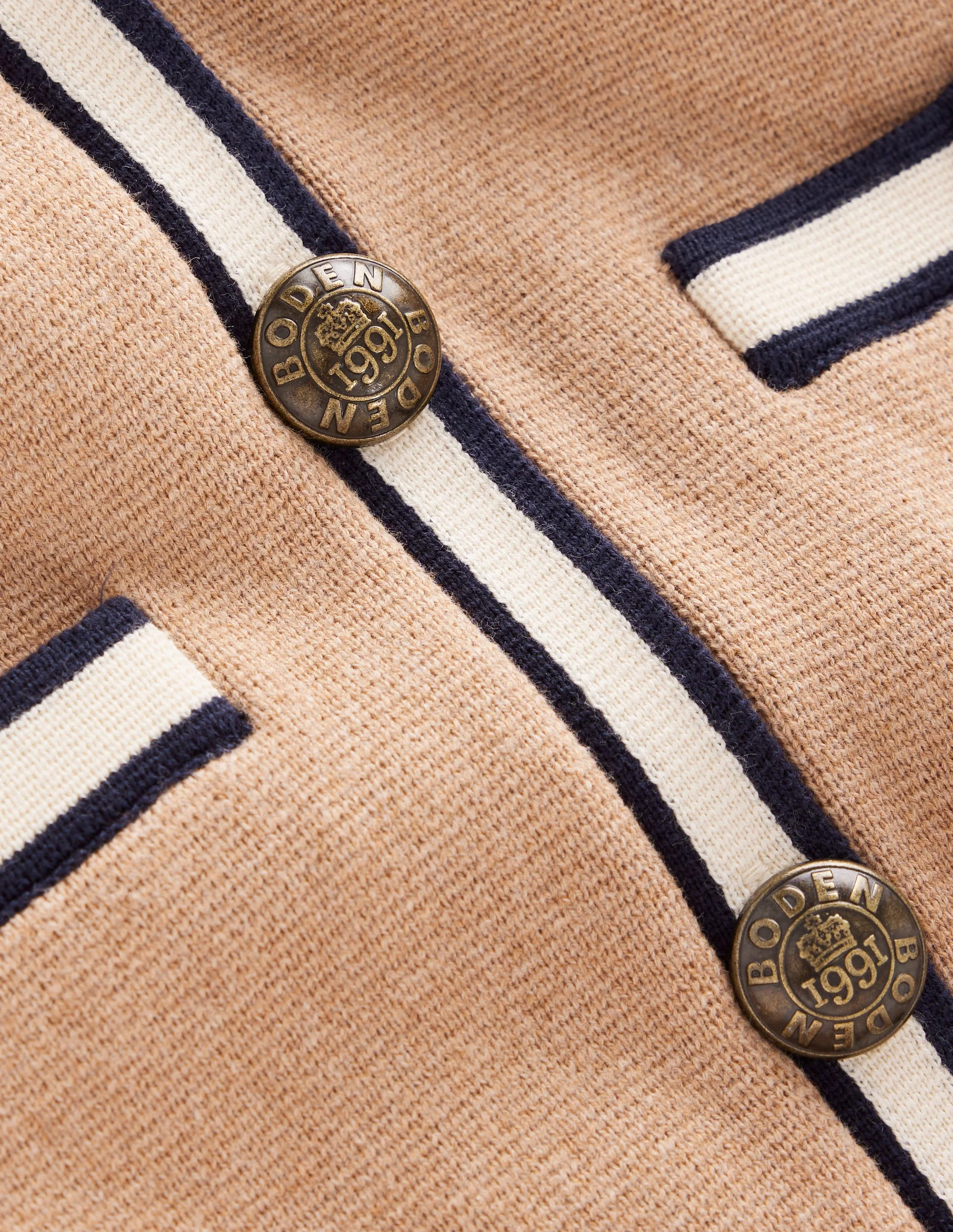 Holly Longline Jacket-Camel Melange - Image 6