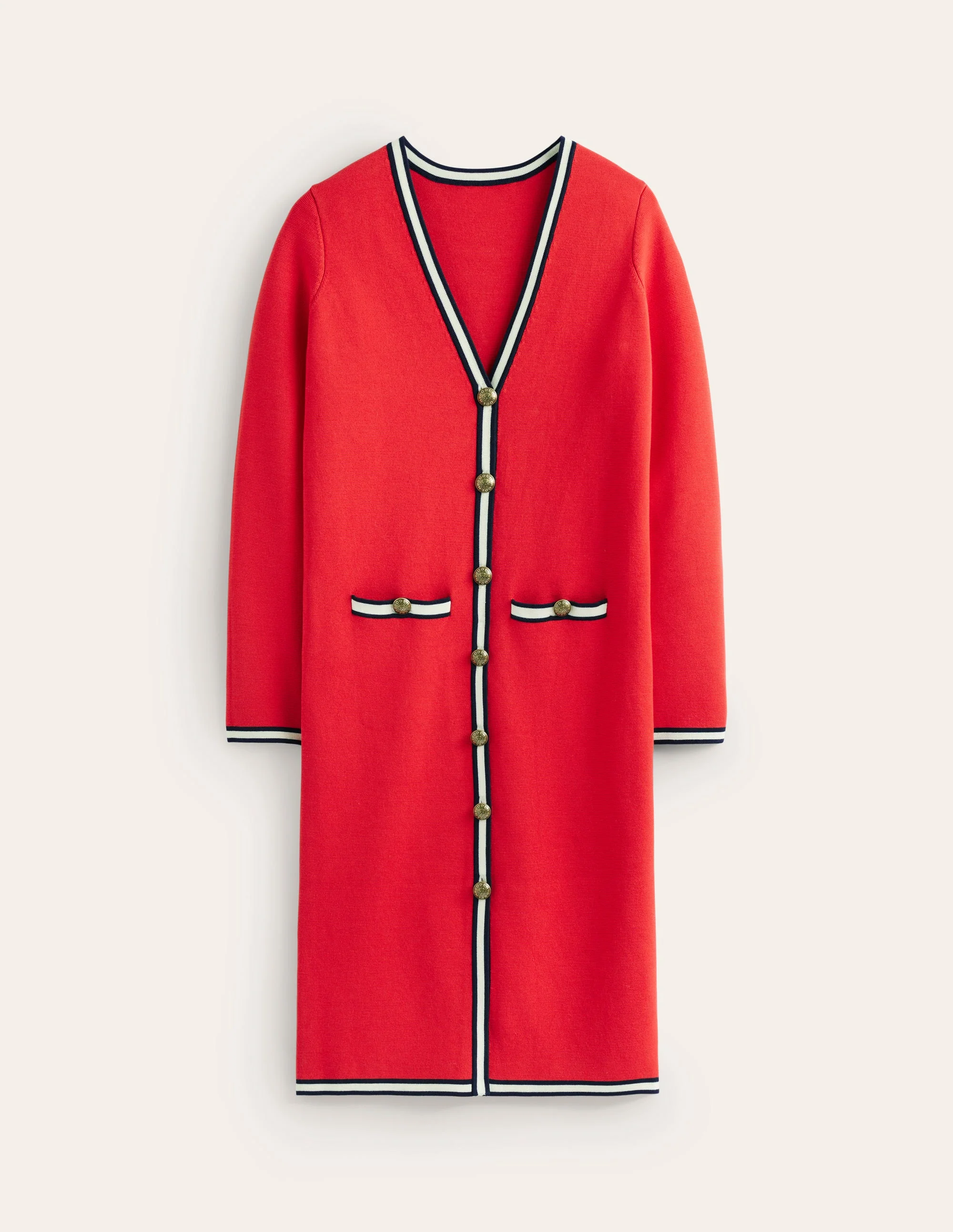 Holly Longline Jacket-Hot Pepper Red - Image 5