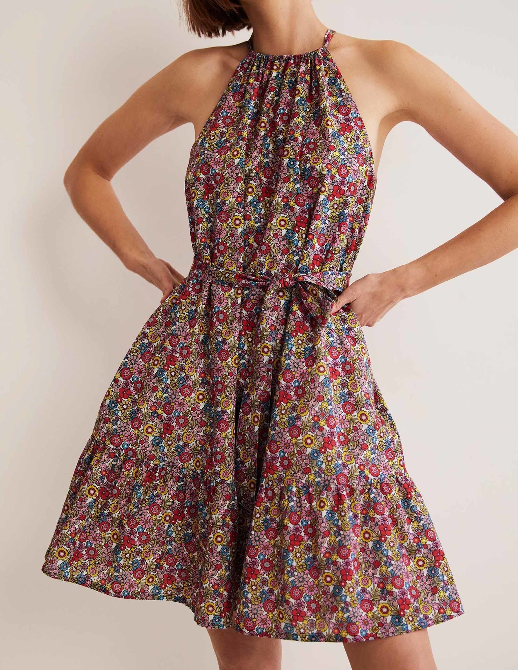 Ingrid Halterneck Dress-Multi, Bloom Garden - Image 11