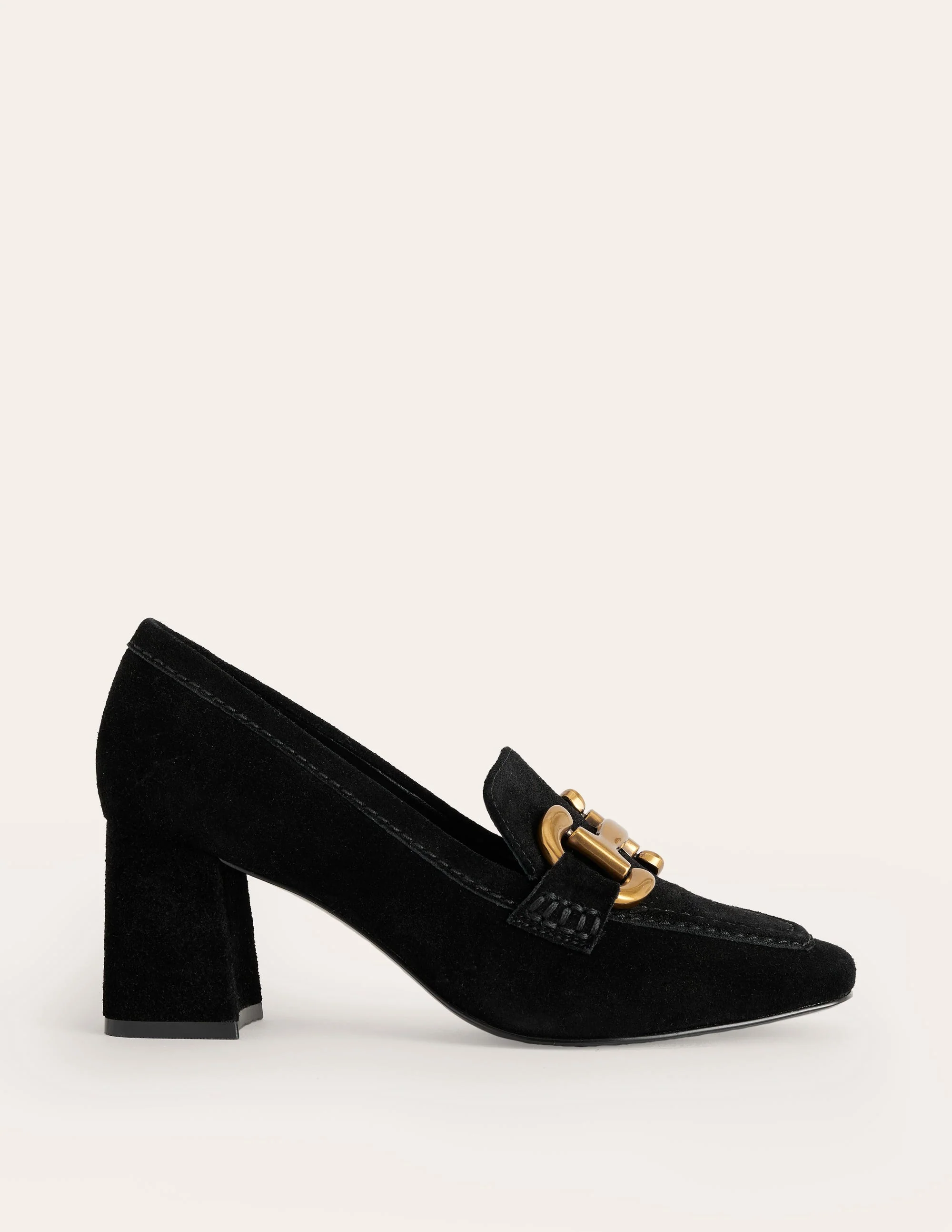 Iris Snaffle Heeled Loafers-Black - Image 2