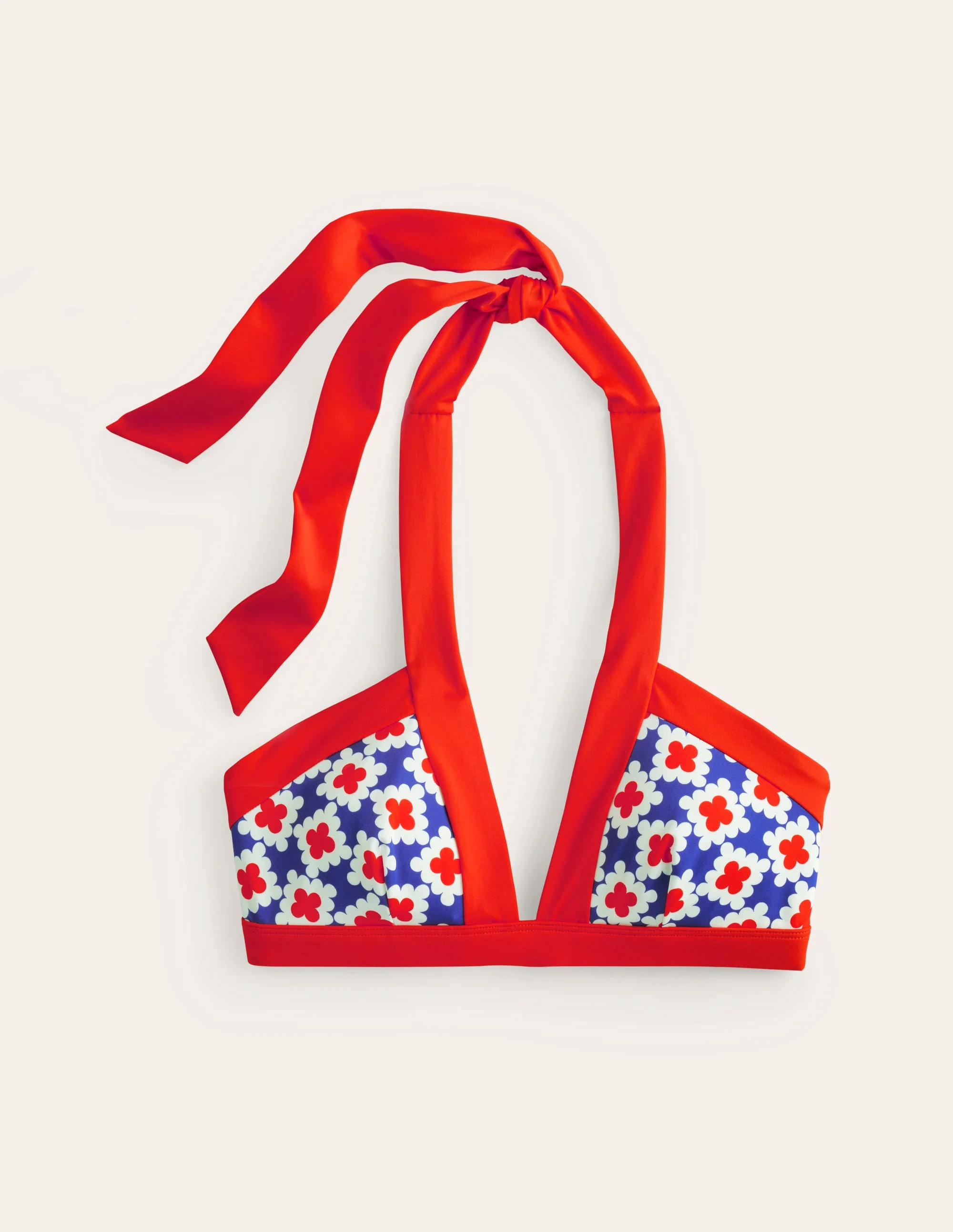 Ithaca Halter Bikini Top-Surf The Web, Abstract Tile - Image 5