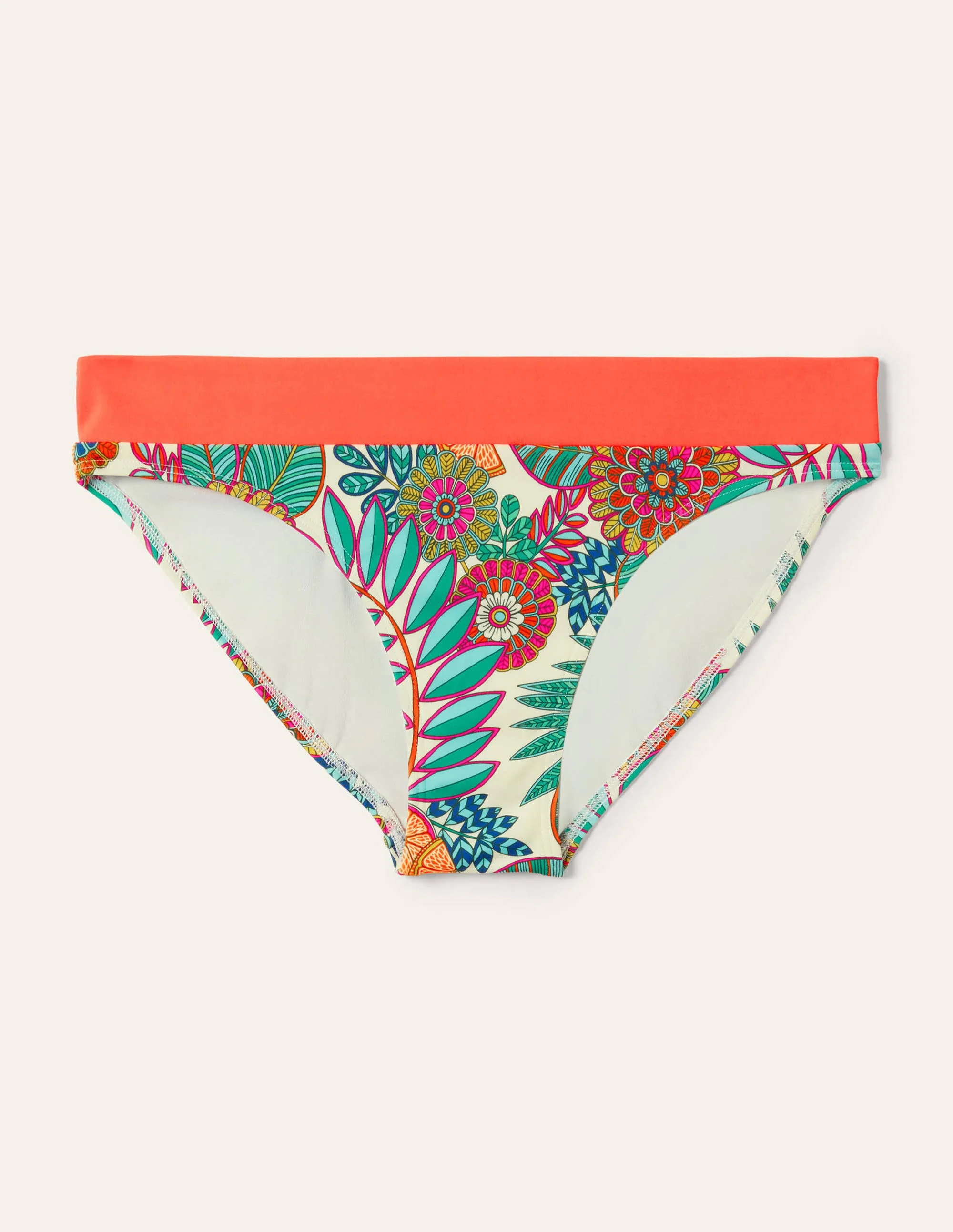 Ithaca Panel Bikini Bottoms-Ivory, Pineapple Bloom - Image 6