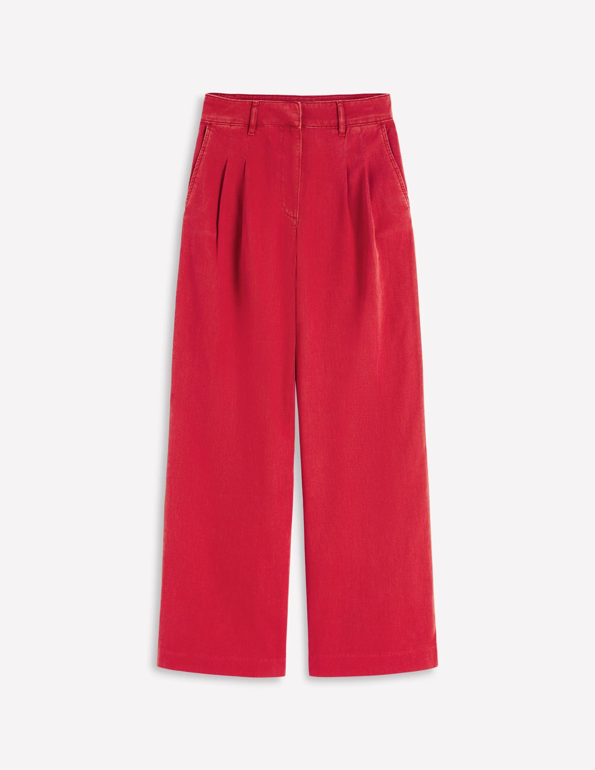 Kensington Wide Leg Trousers-Poppy Red - Image 6