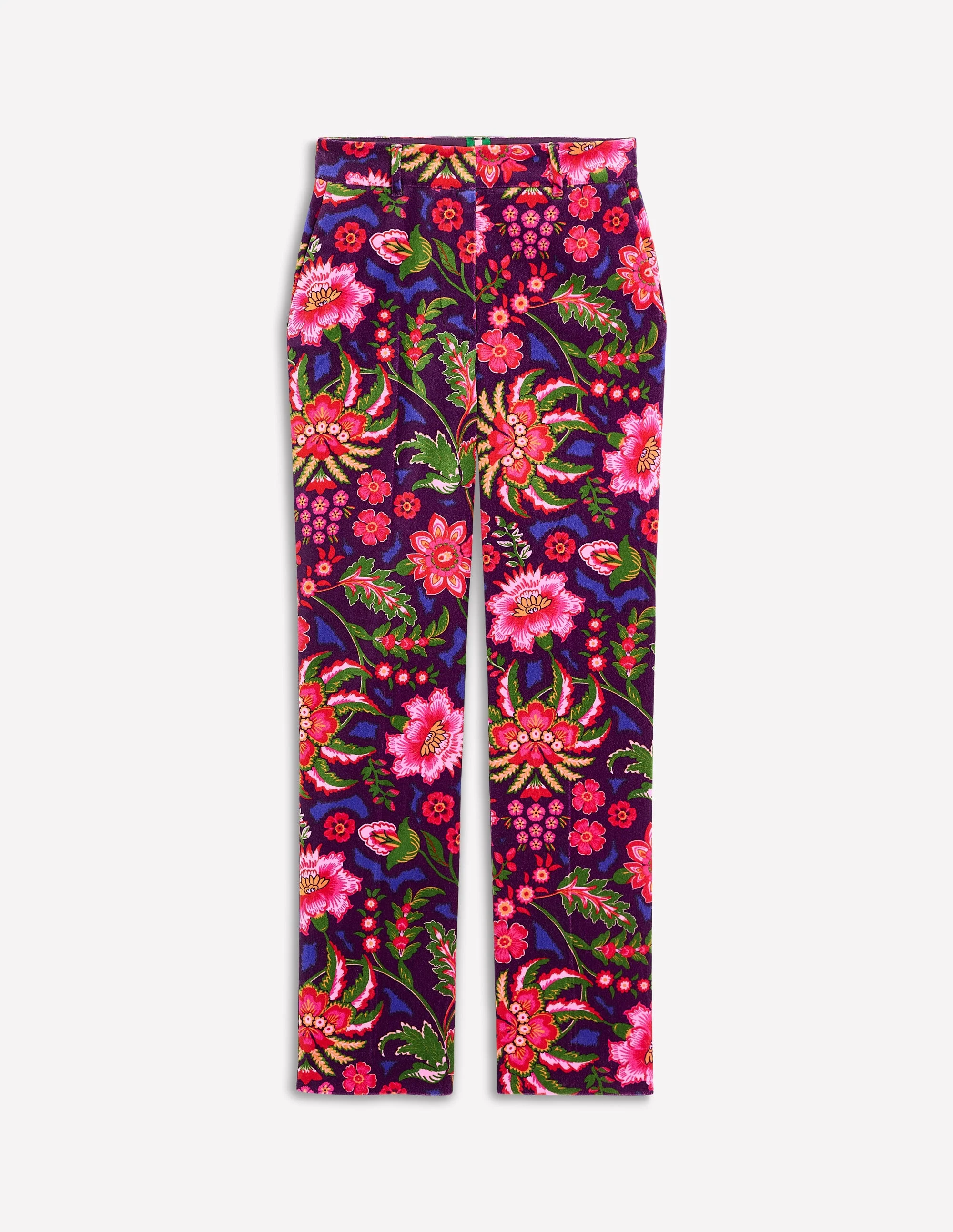 Kew Velvet Trousers-Multi, Blossom Flourish - Image 6