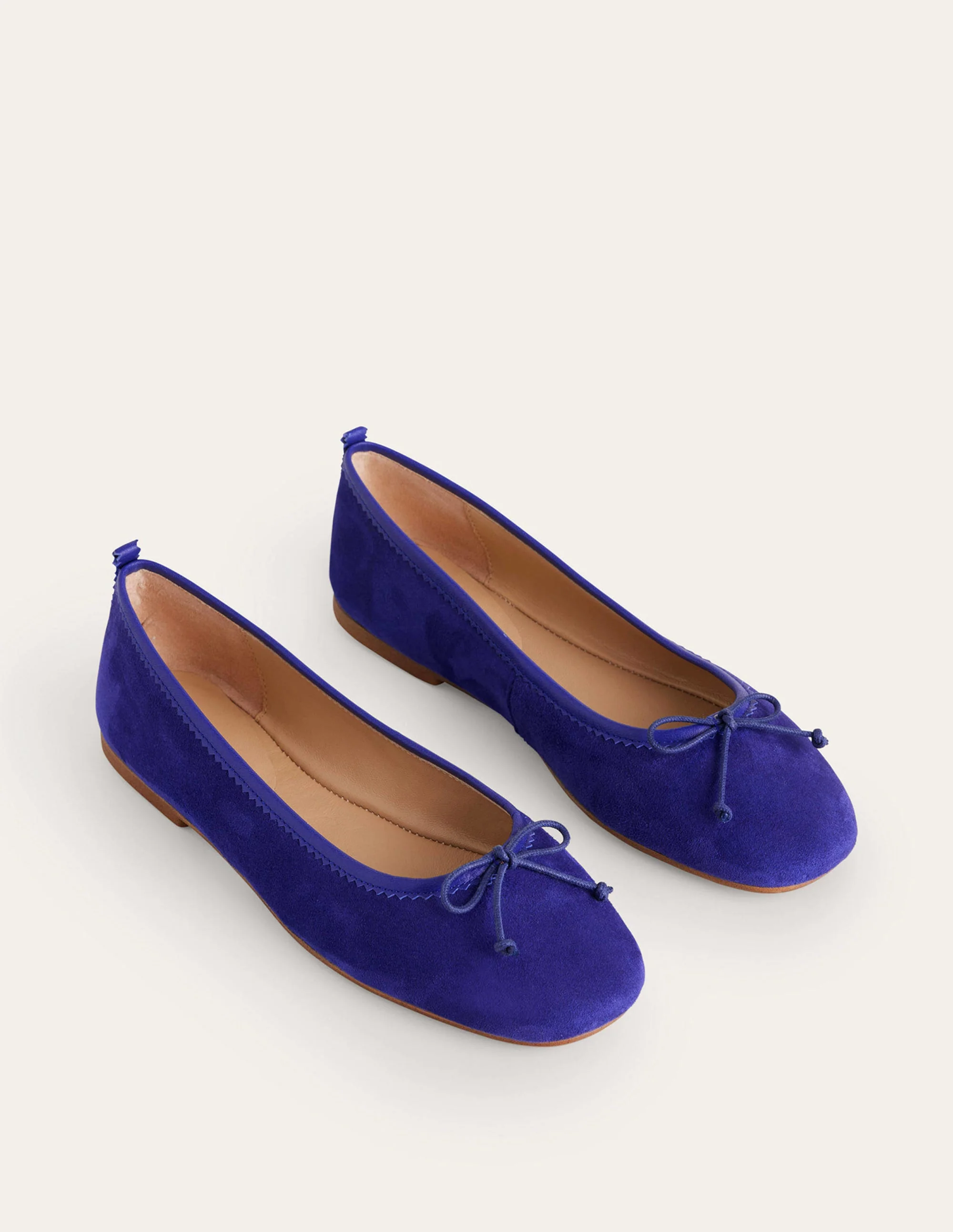 Kitty Flexi Sole Ballet Pumps-Lapis Blue Suede - Image 3