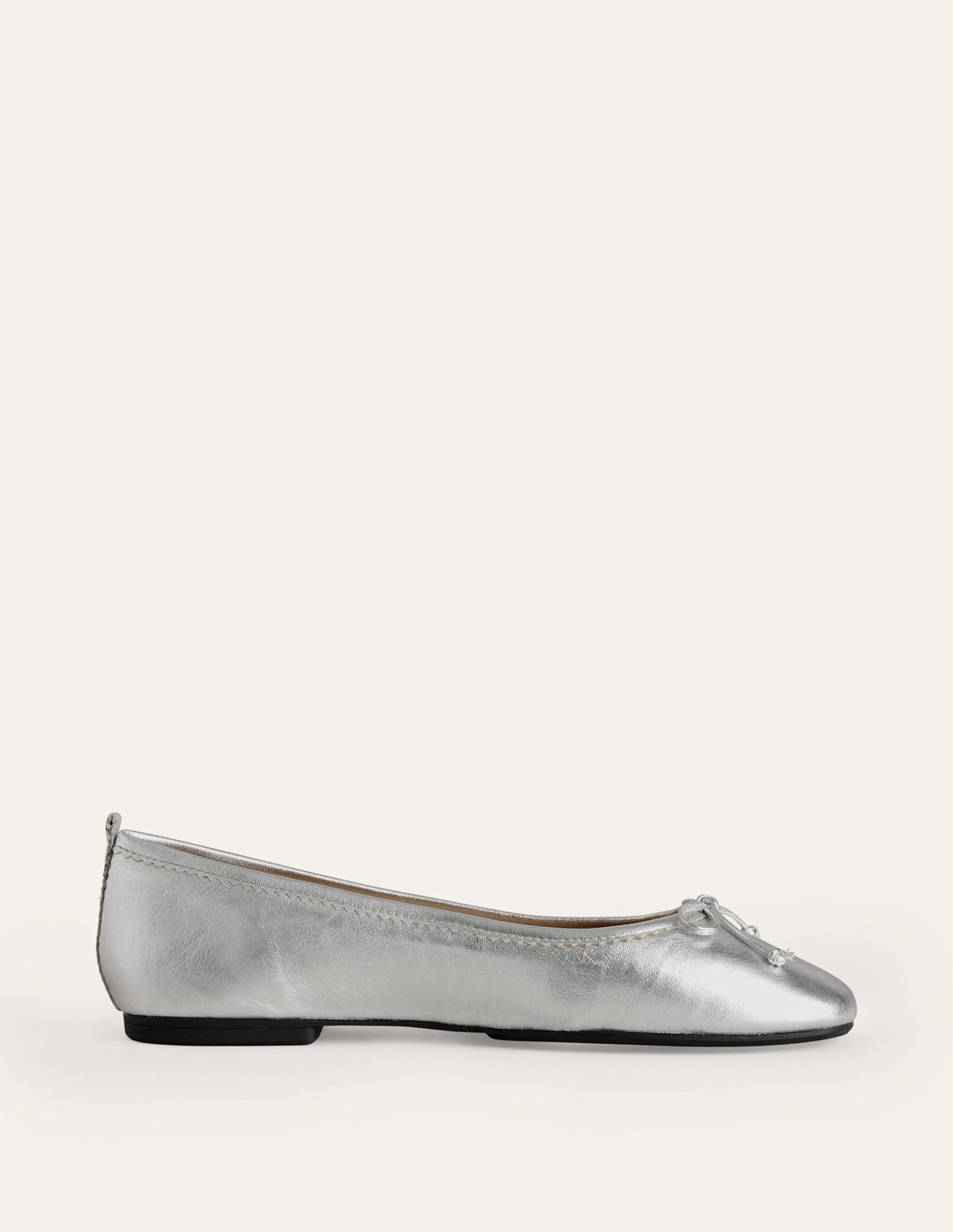 Kitty Flexi Sole Ballet Pumps-Silver Metallic - Image 2