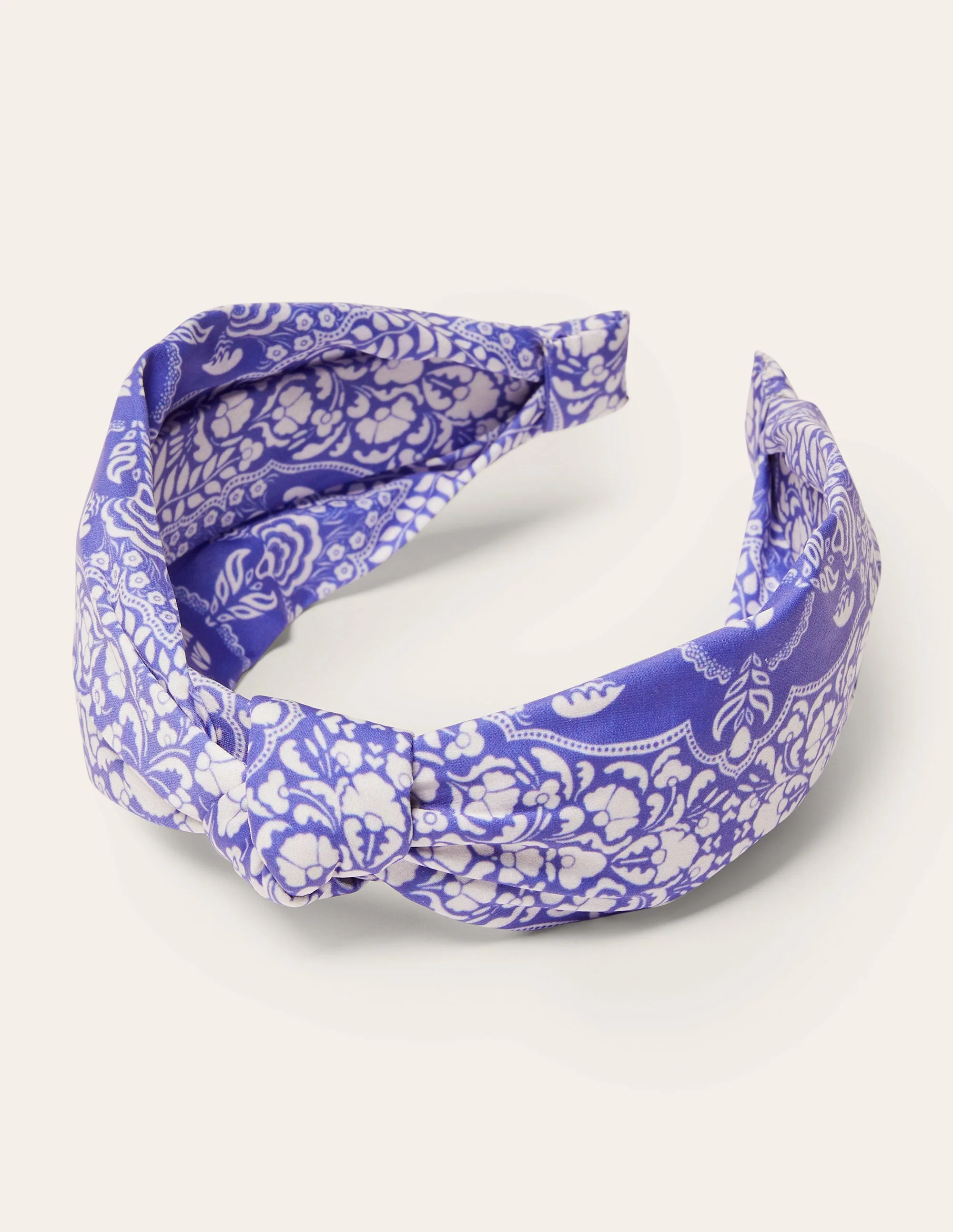 Knotted Headband-Bluebell, Passion Bloom - Image 3