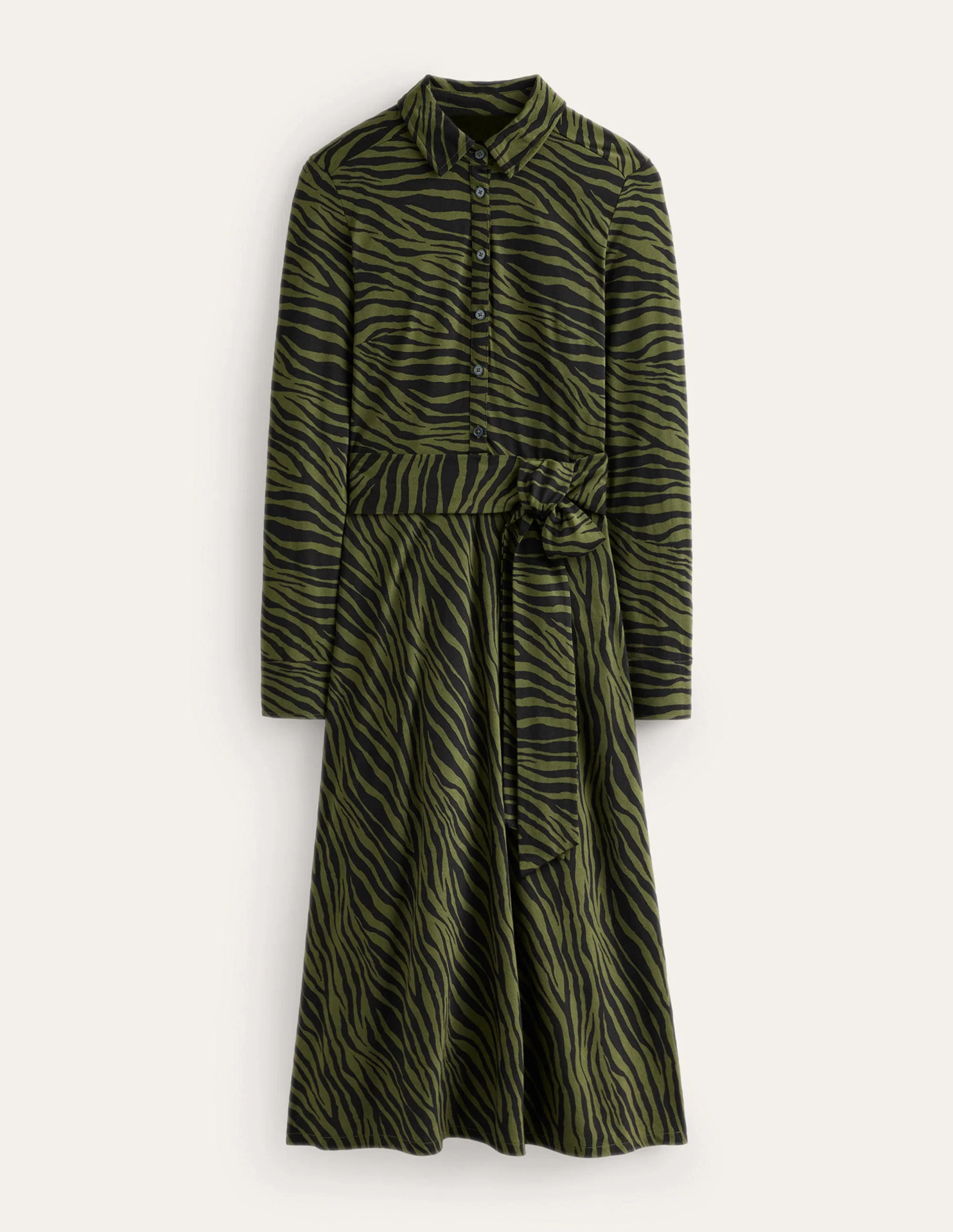 Laura Jersey Midi Shress-Oregano, Animal Stripe - Image 6