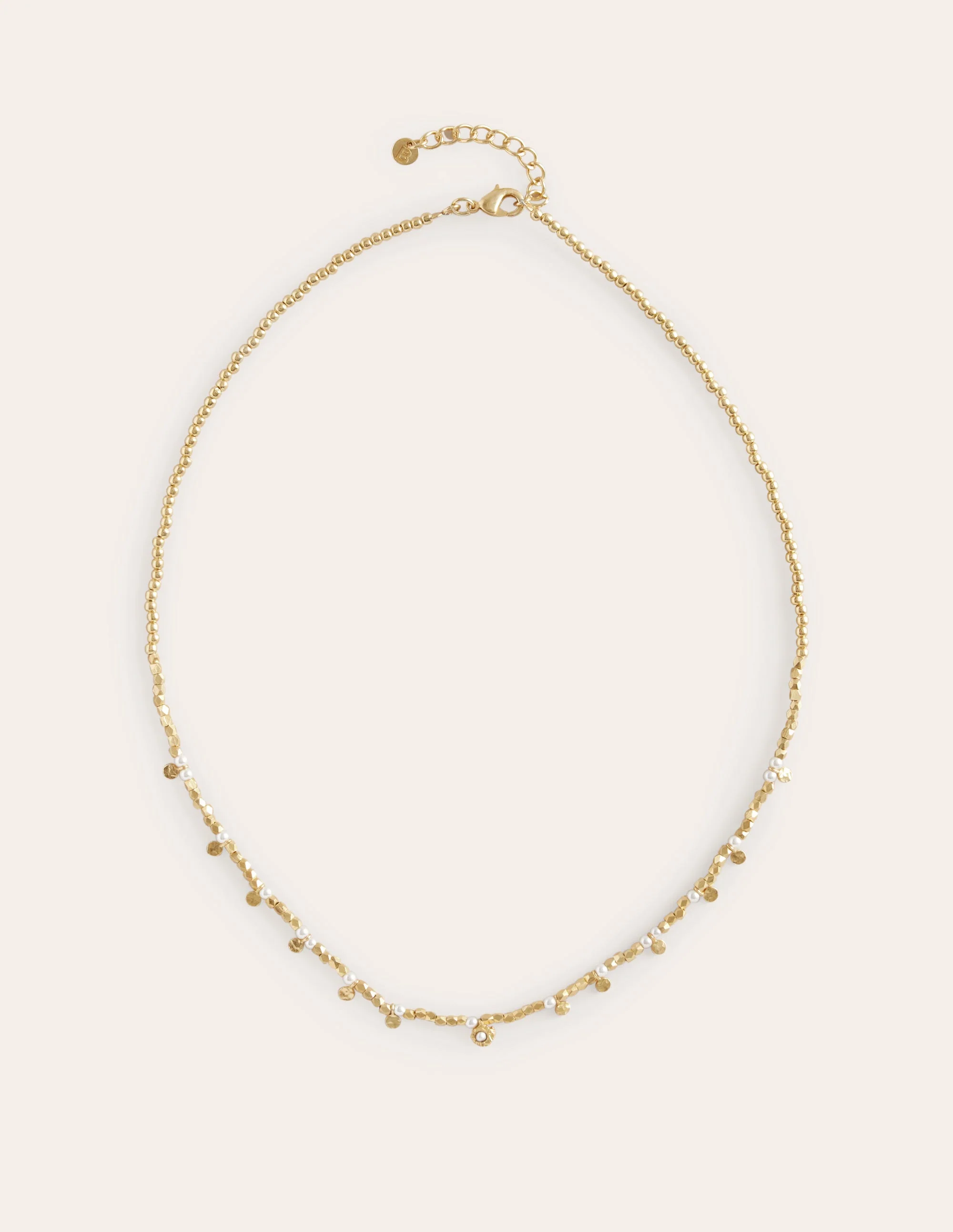 Layering Bead Necklace-Gold - Image 2