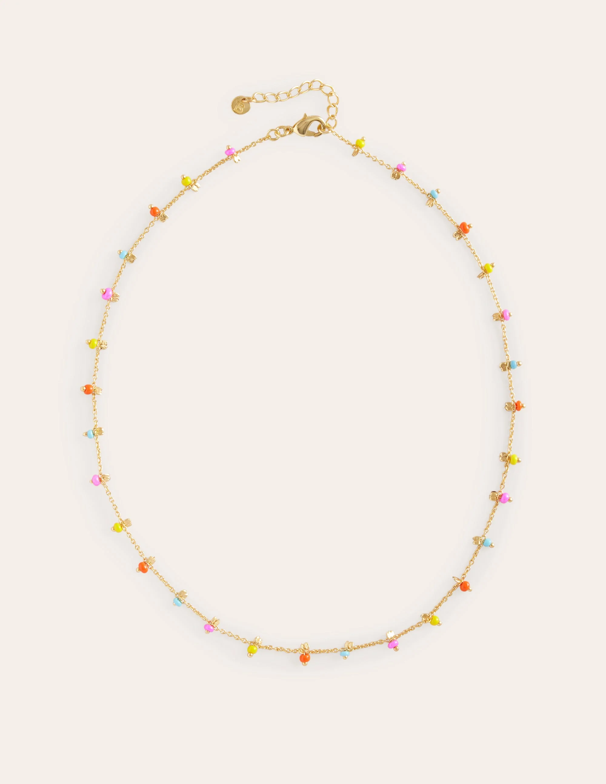 Layering Disc Necklace-Bright Multi - Image 2