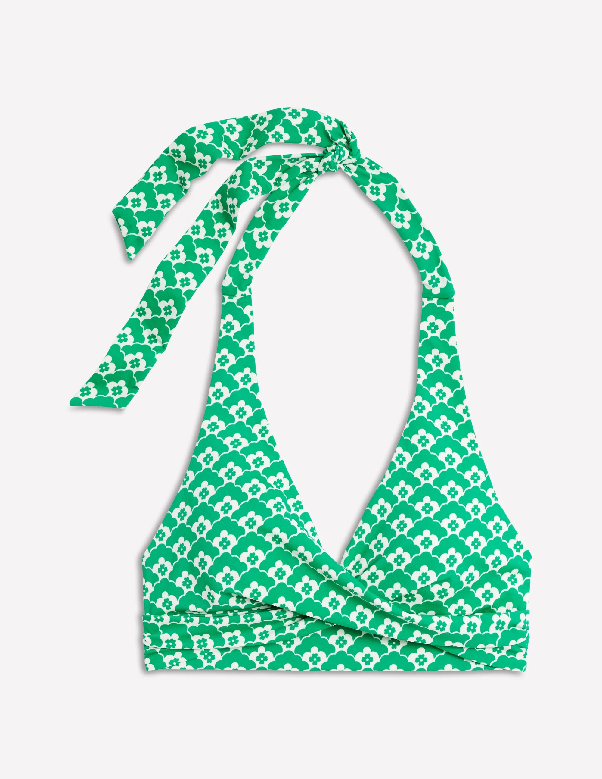 Levanzo Halter Bikini Top-Green Cloud Terrace - Image 5
