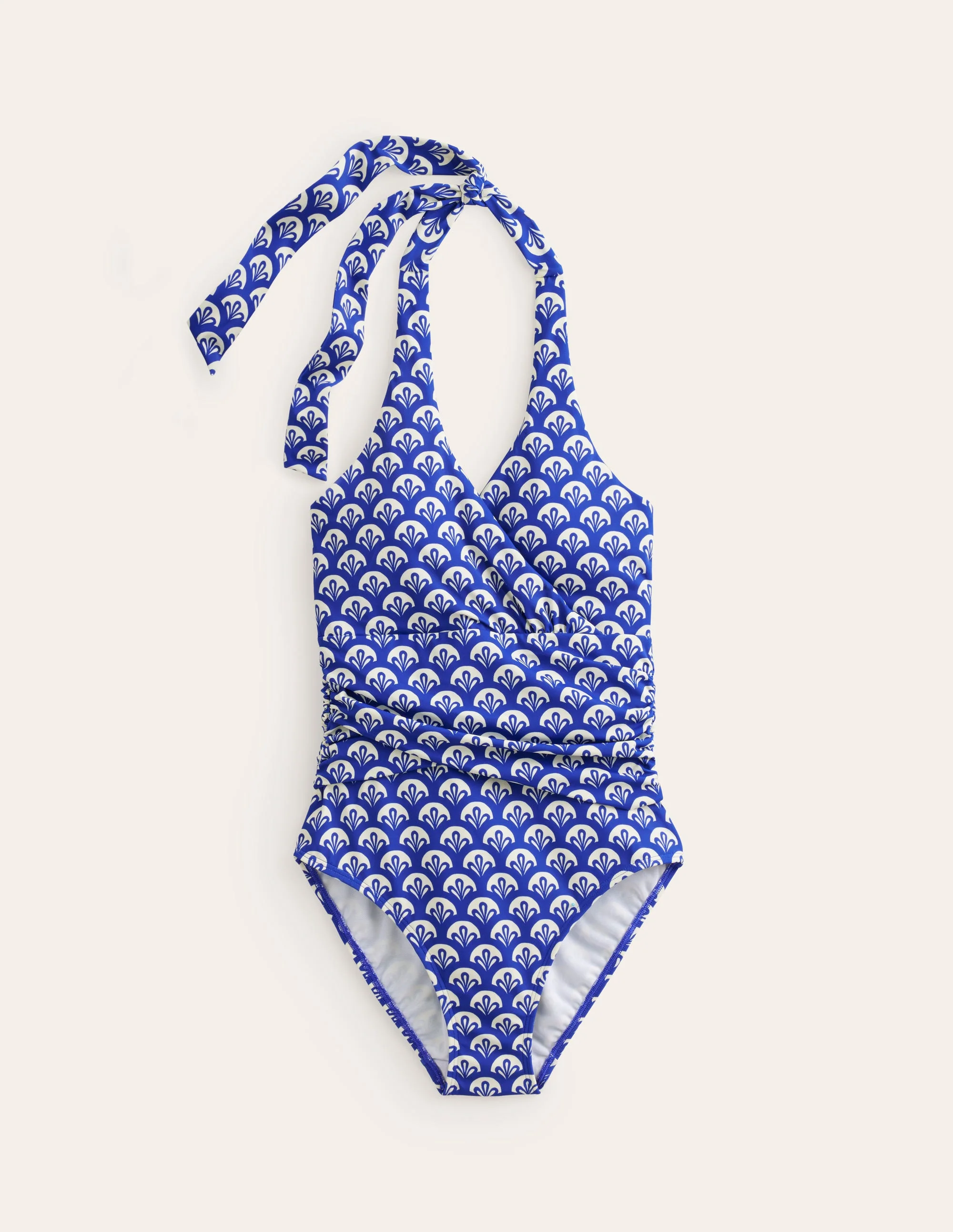 Levanzo Halter Swimsuit-Surf The Web, Foliage Geo - Image 6