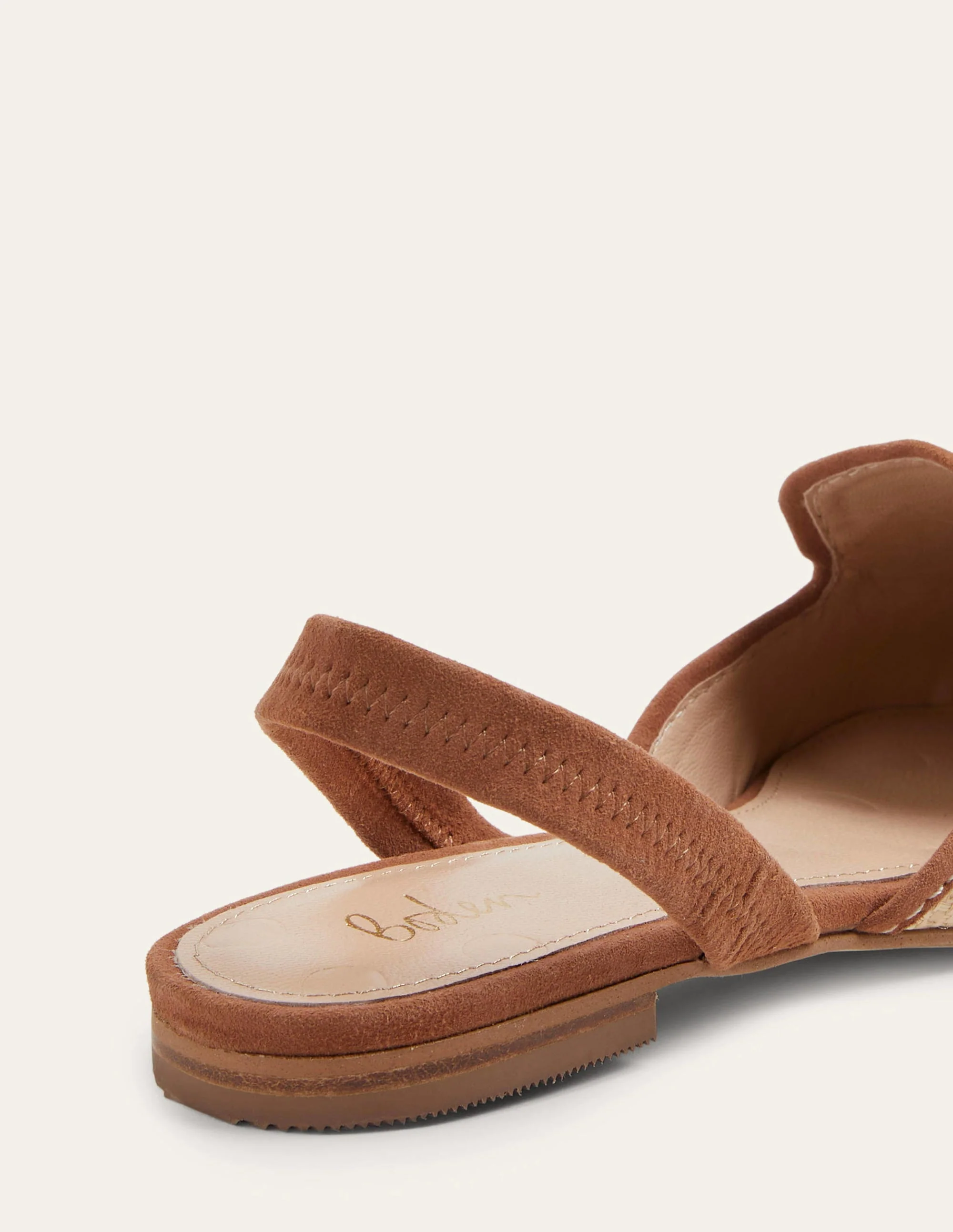 Lily Slingback Flat Sandals-Natural/ Tan - Image 6
