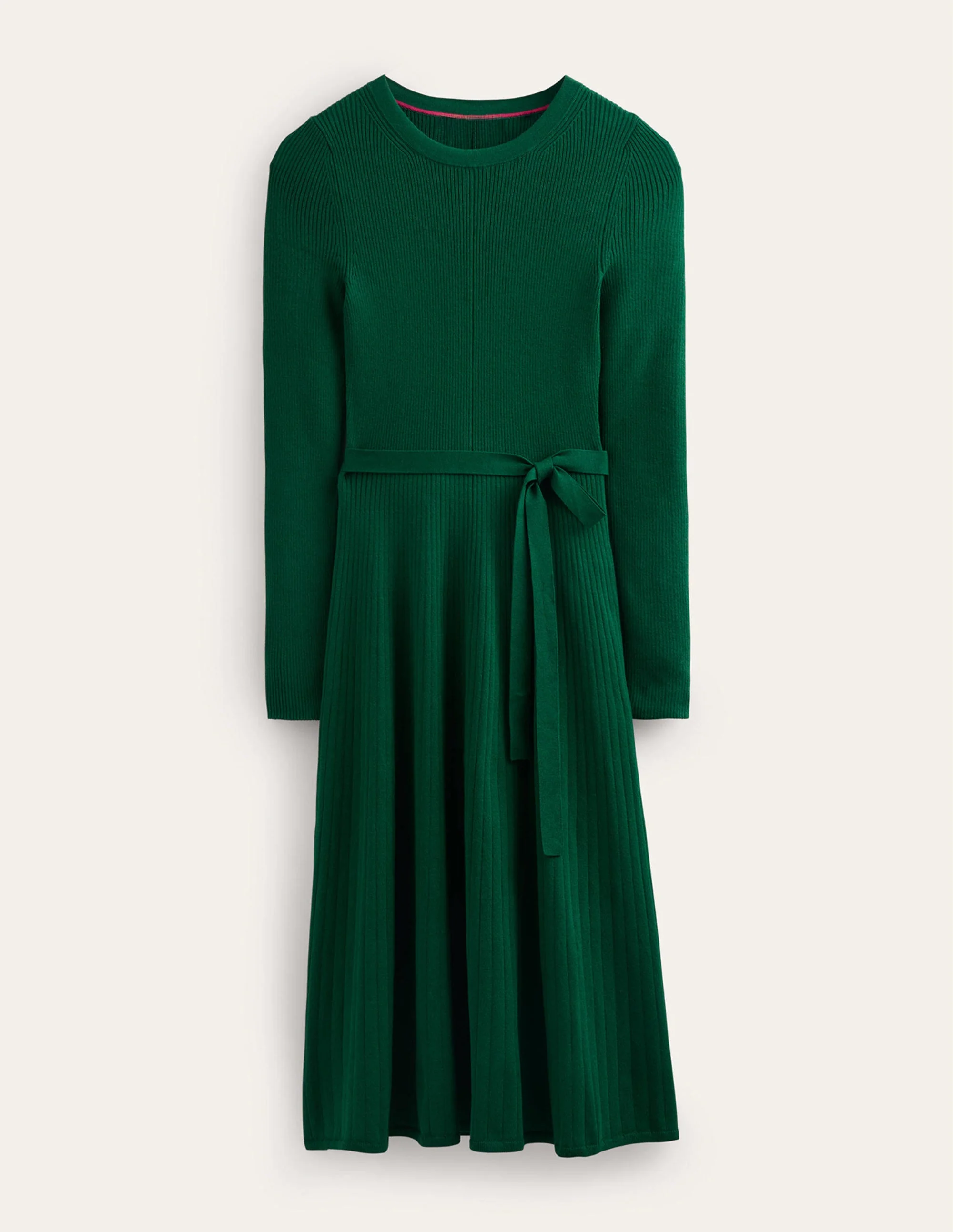 Lola Knitted Midi Dress-Emerald Green - Image 7