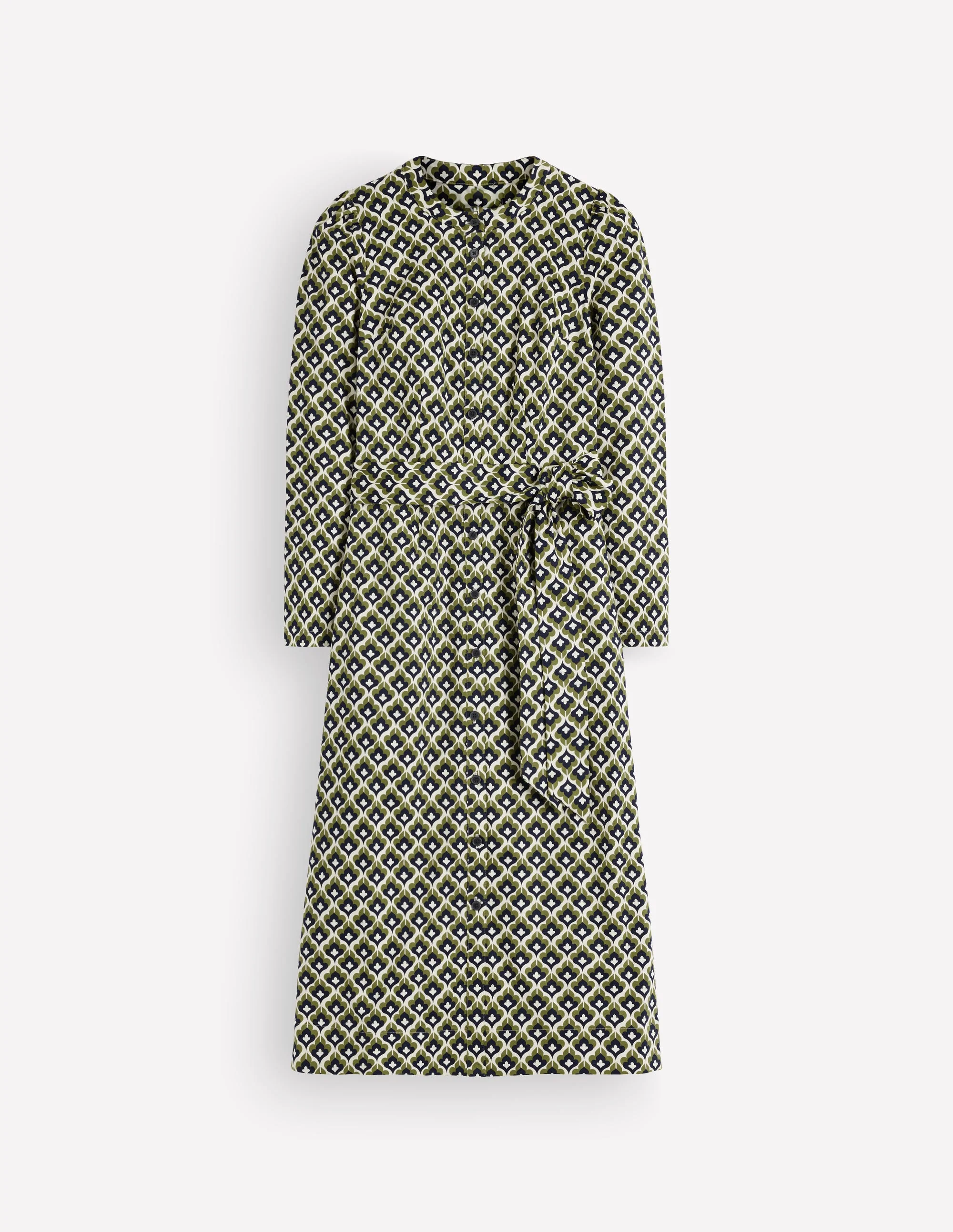 Louise Midi Shirt Dress-Pete Moss, Geo Party - Image 5