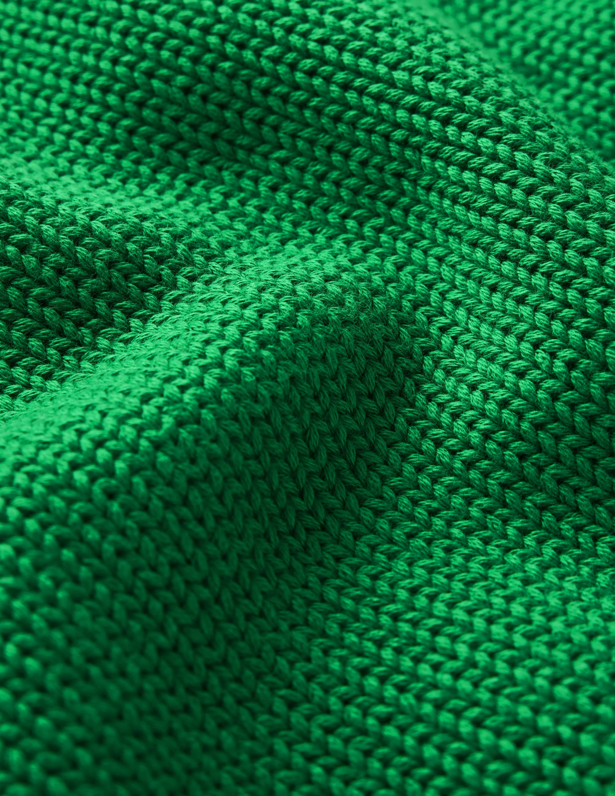 Lucy Cotton V-neck Jumper-Highland Green - Image 8