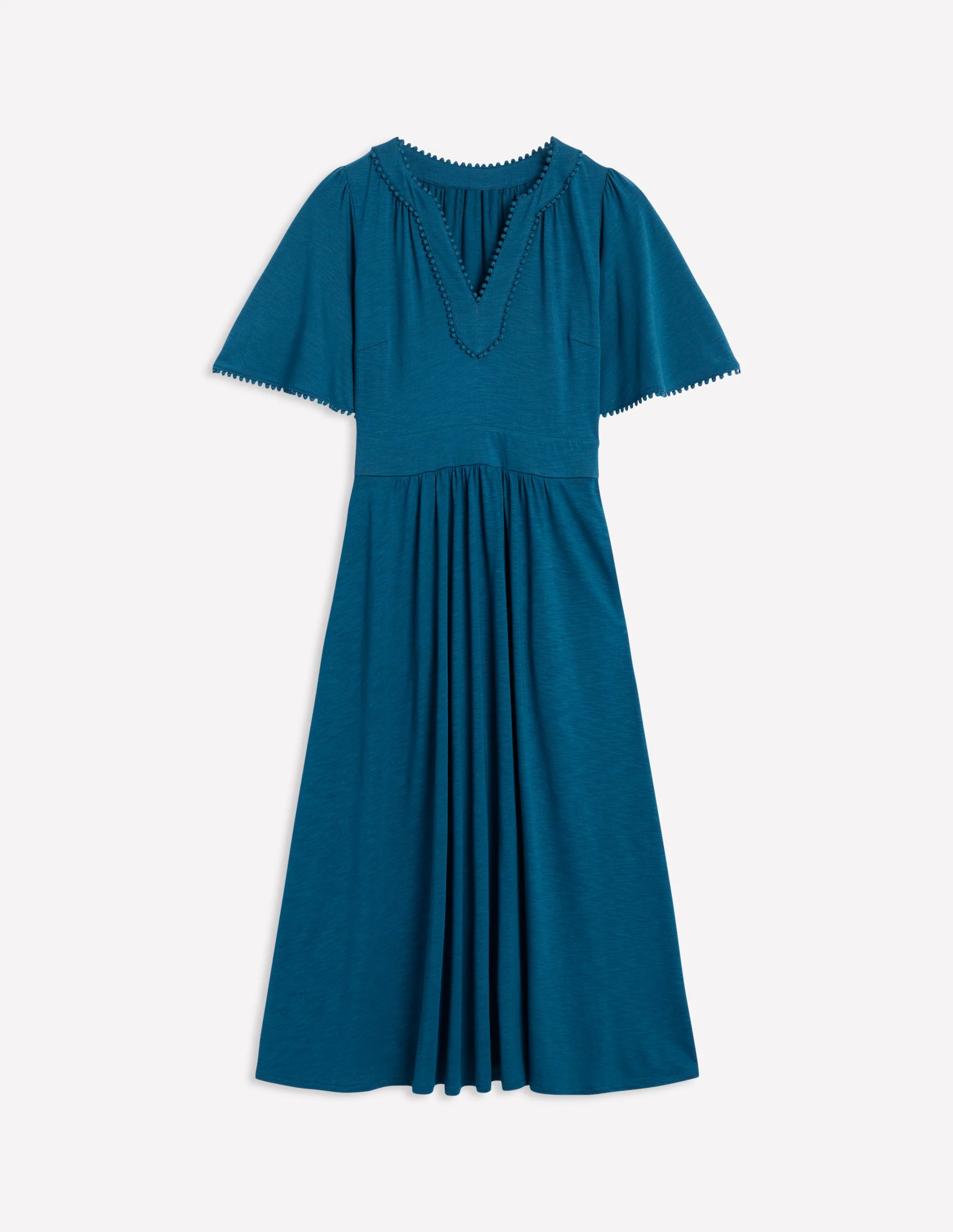 Maddie Trim Jersey Dress-Harbour Blue - Image 6