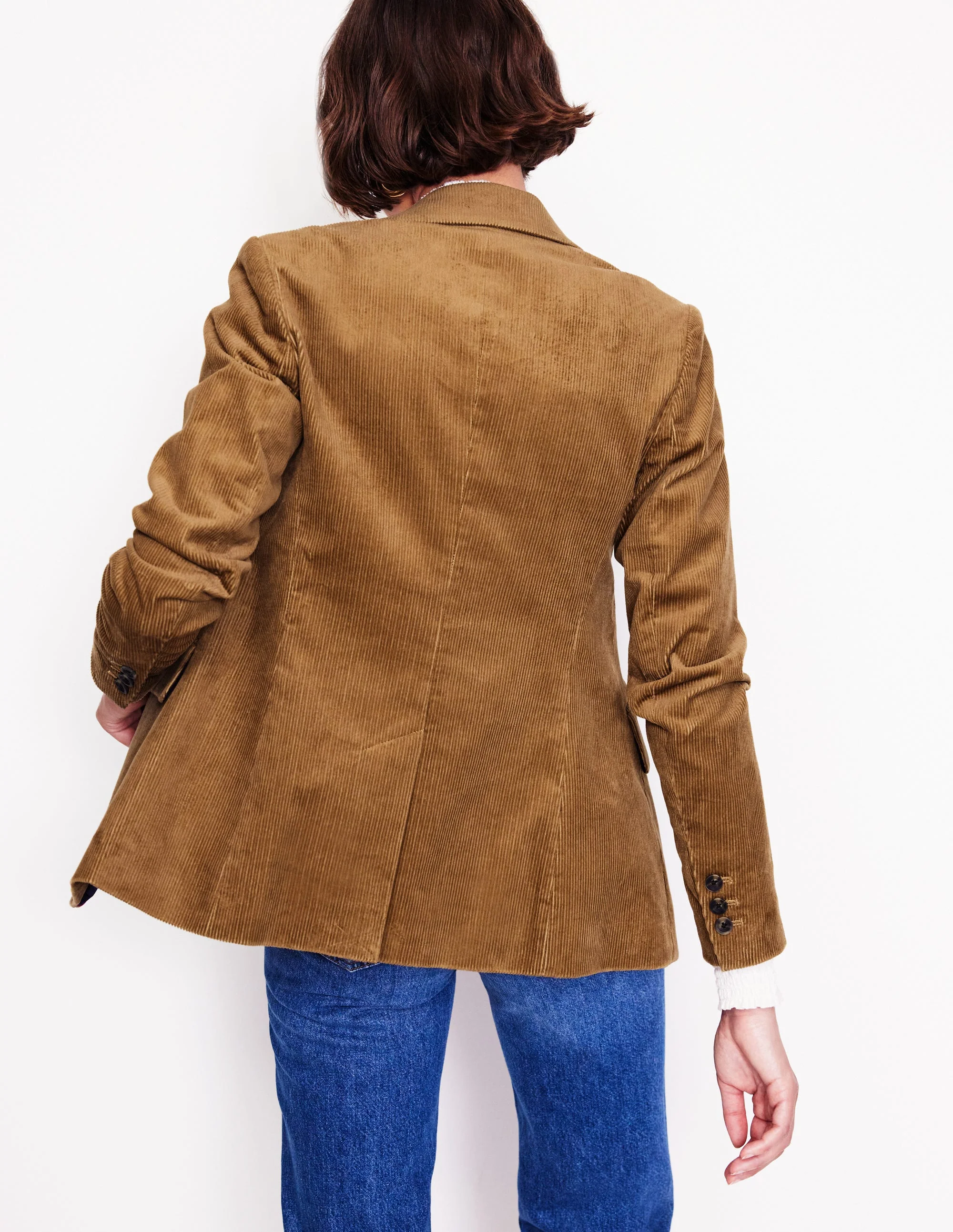 Marylebone Cord Blazer-Camel - Image 4