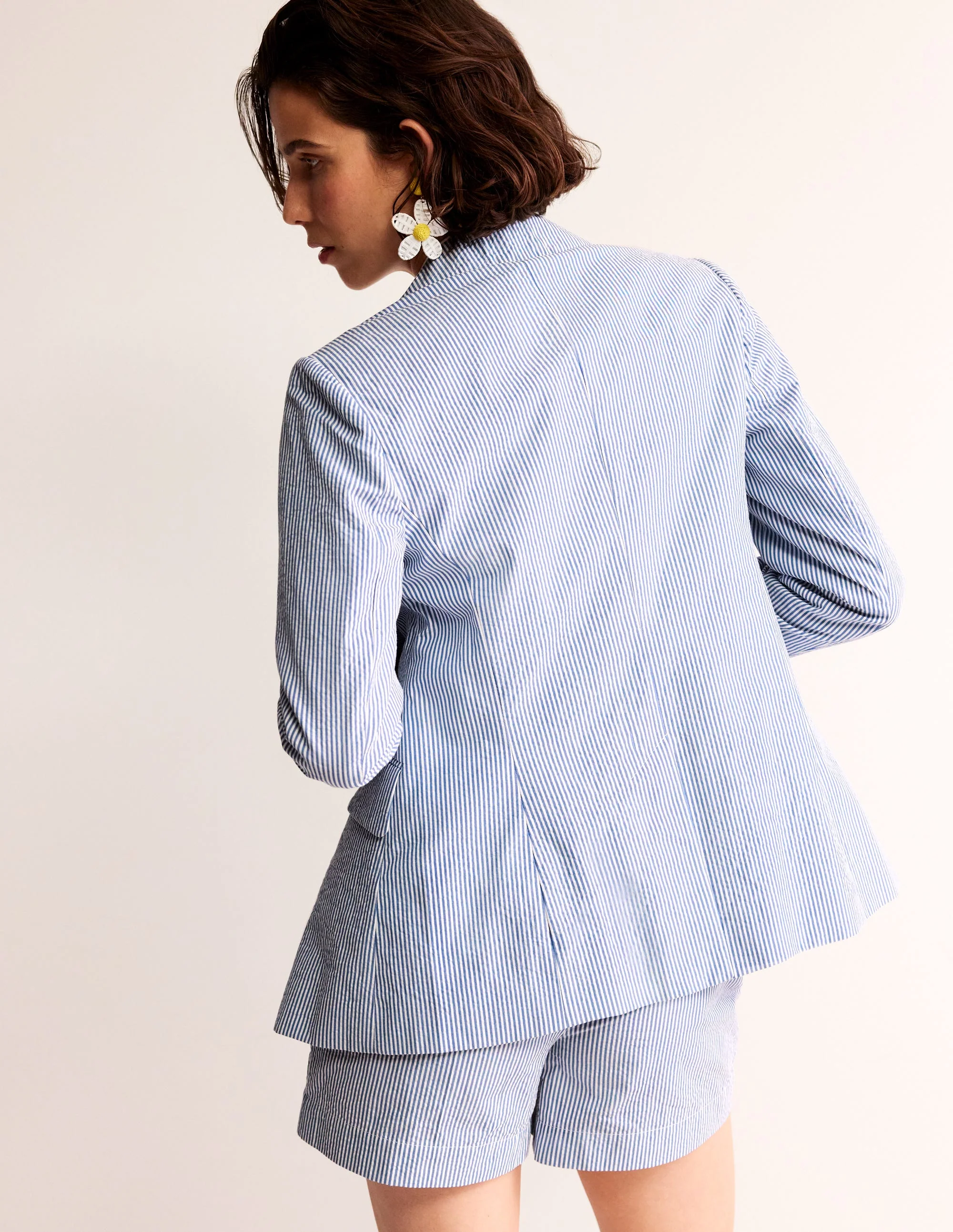 Marylebone Seersucker Blazer-Seersucker - Image 3
