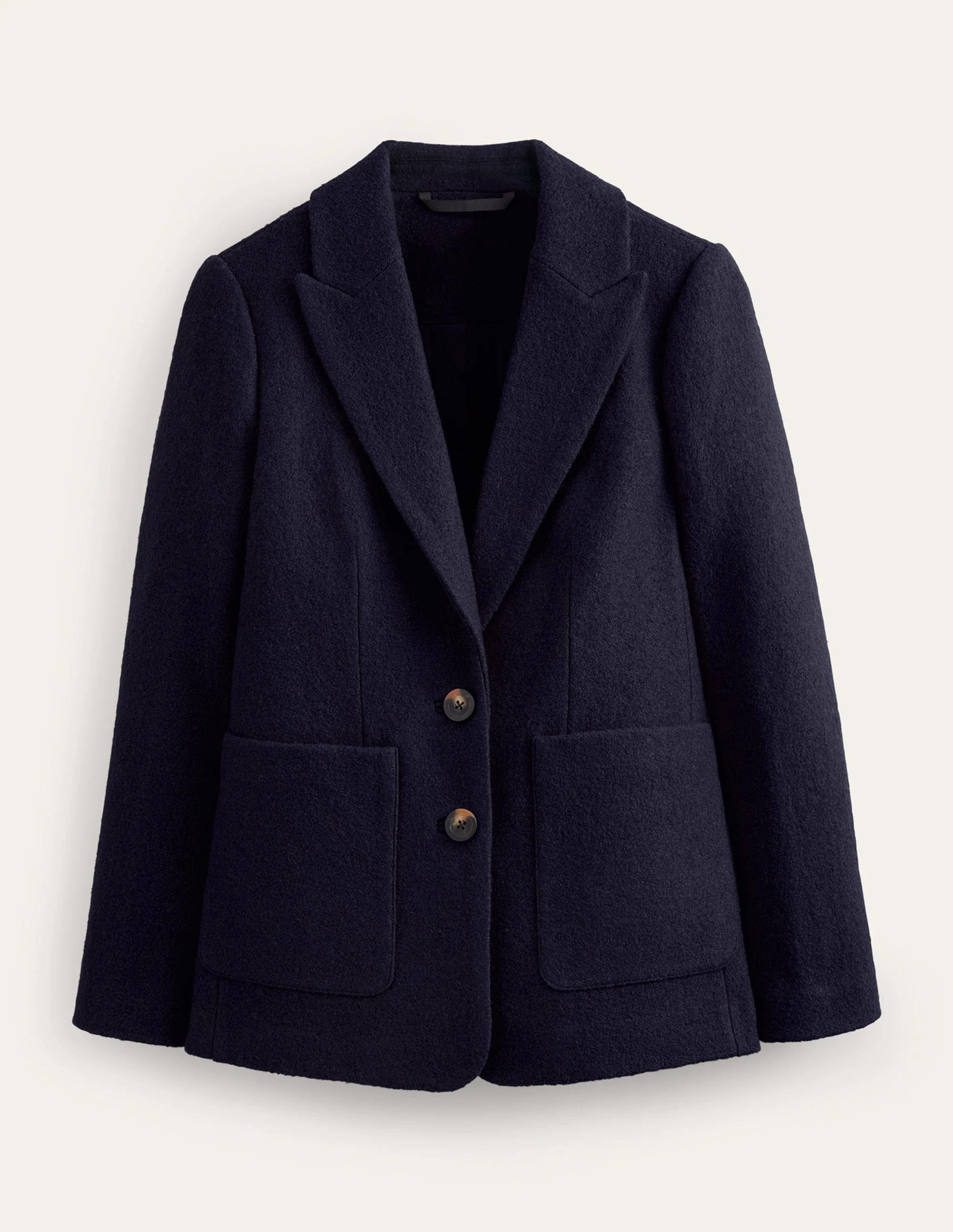 Marylebone Textured Blazer-Navy - Image 5